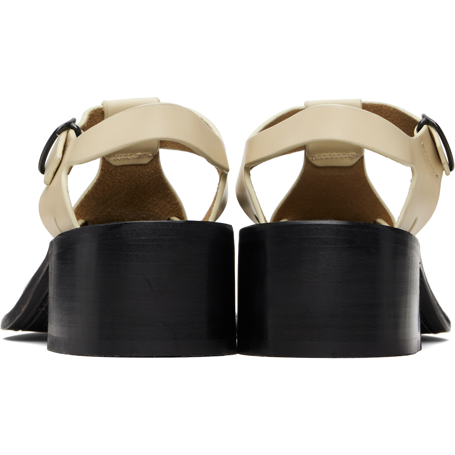  Hereu Off-white Pesca Heeled Sandals 