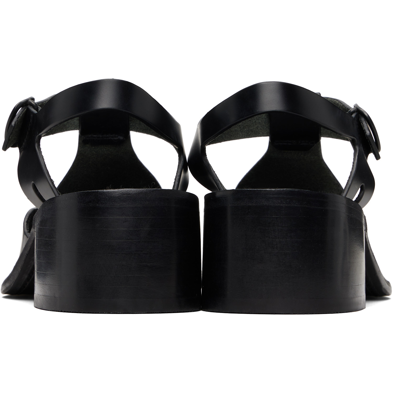  Hereu Black Pesca Heeled Sandals 