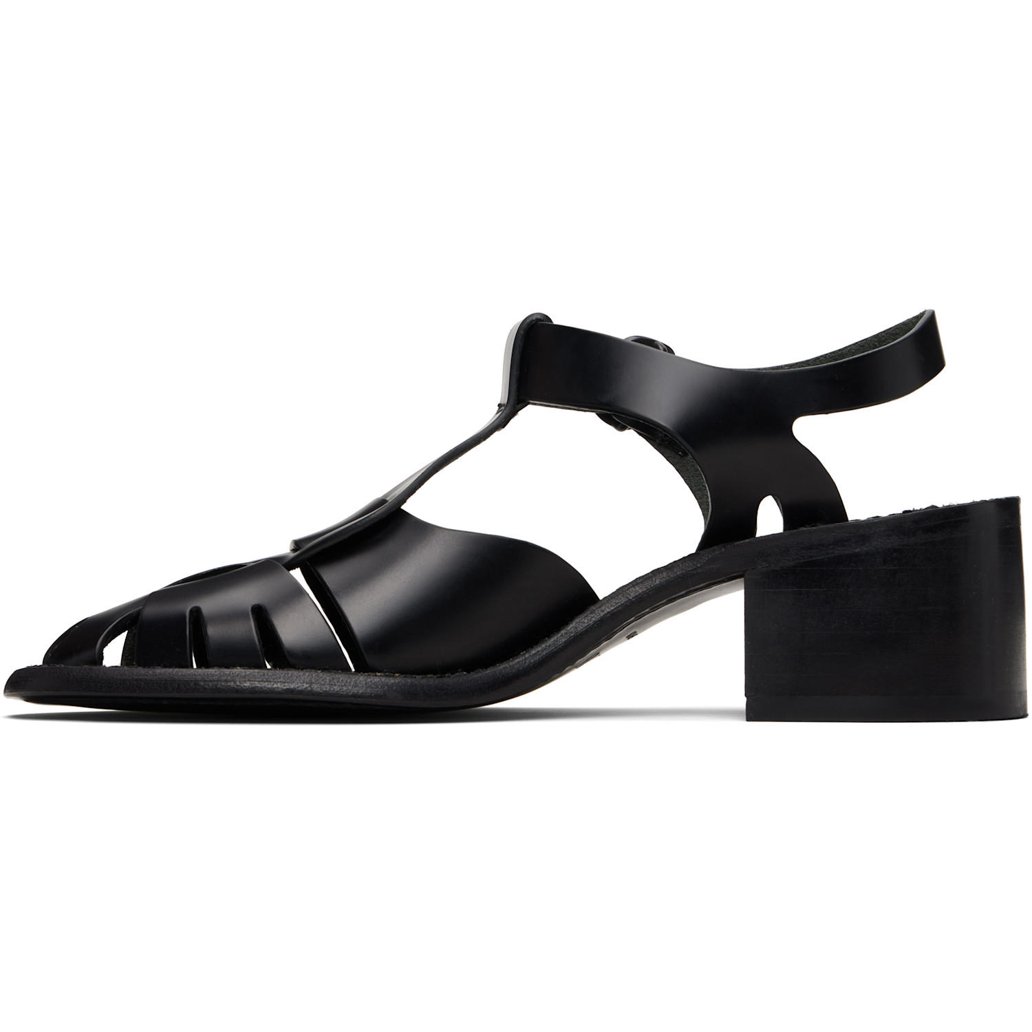  Hereu Black Pesca Heeled Sandals 