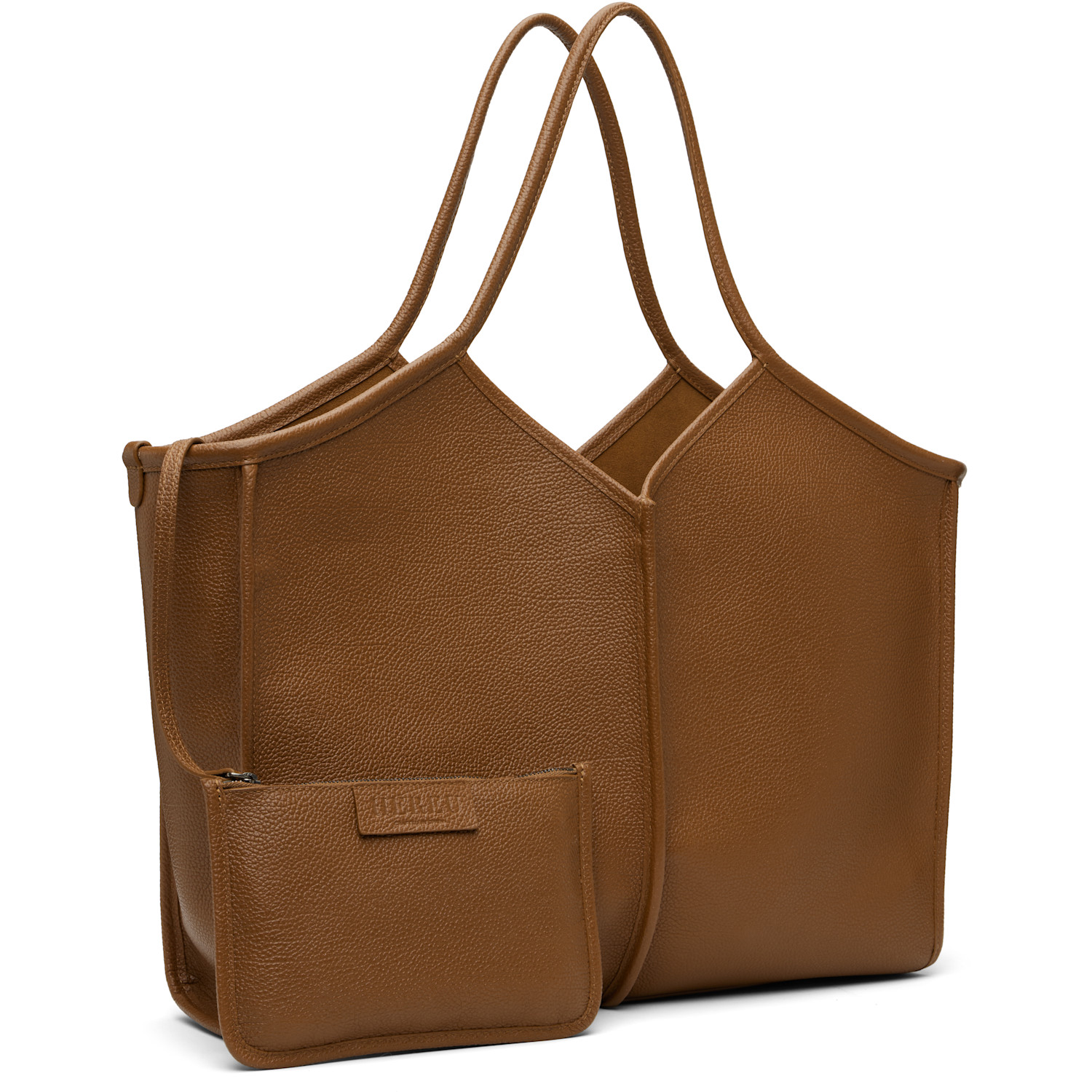  Hereu Brown Calella Medium Squared Tote 