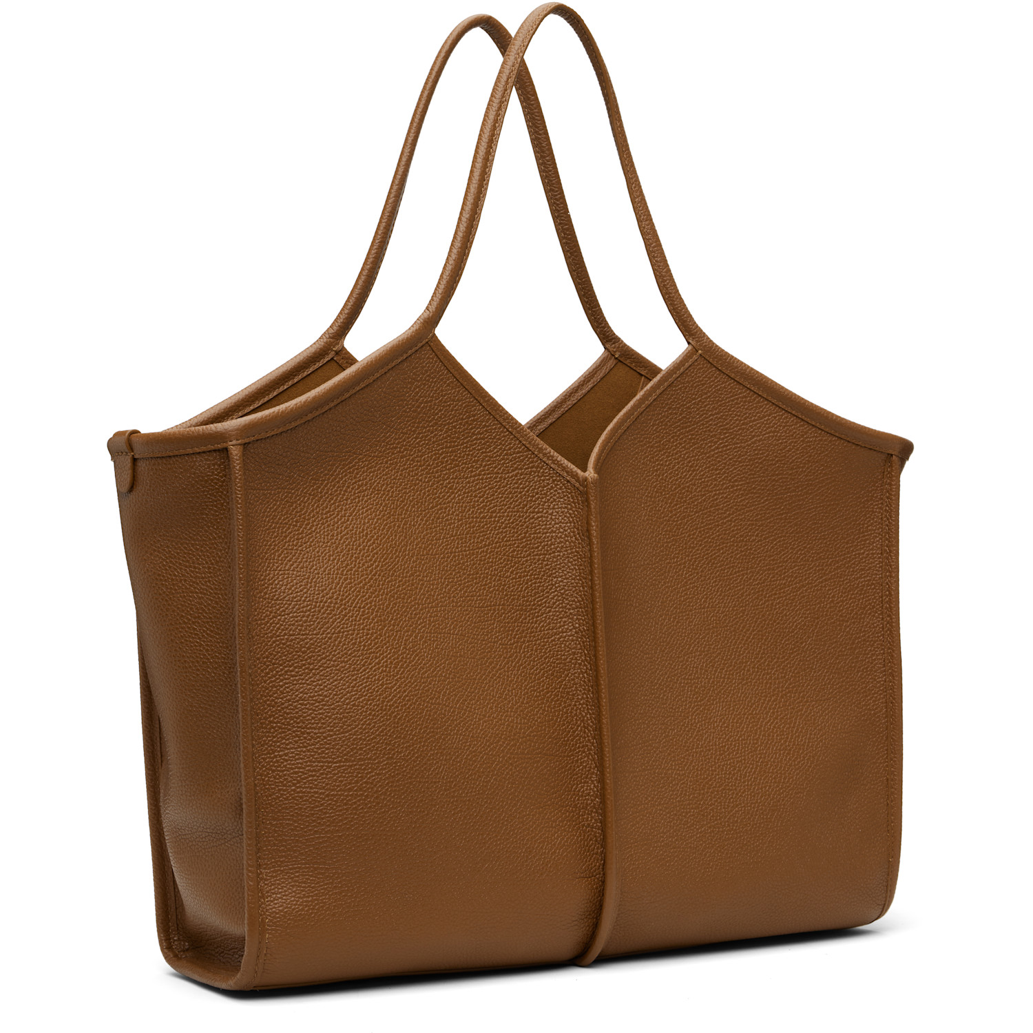  Hereu Brown Calella Medium Squared Tote 