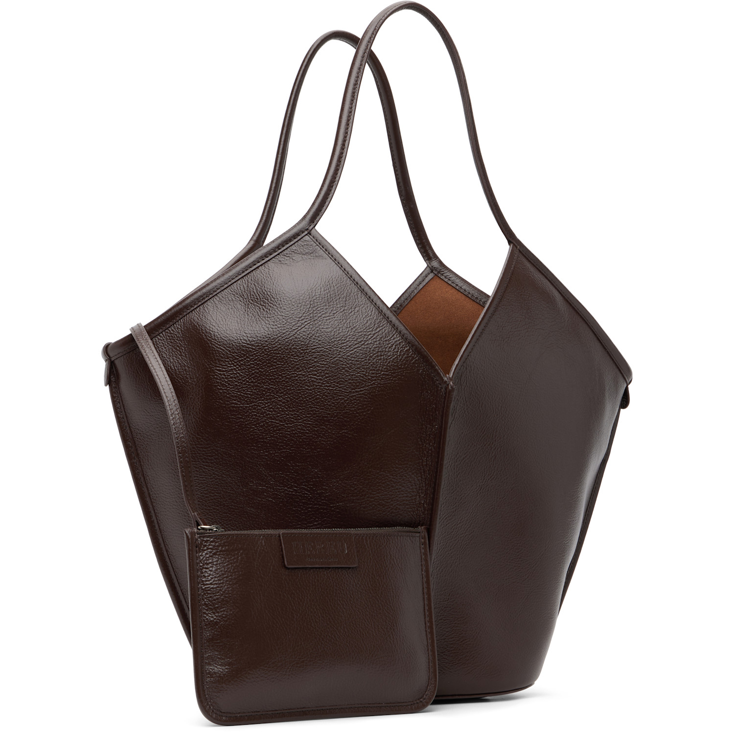  Hereu Brown Calella Distressed Tote 
