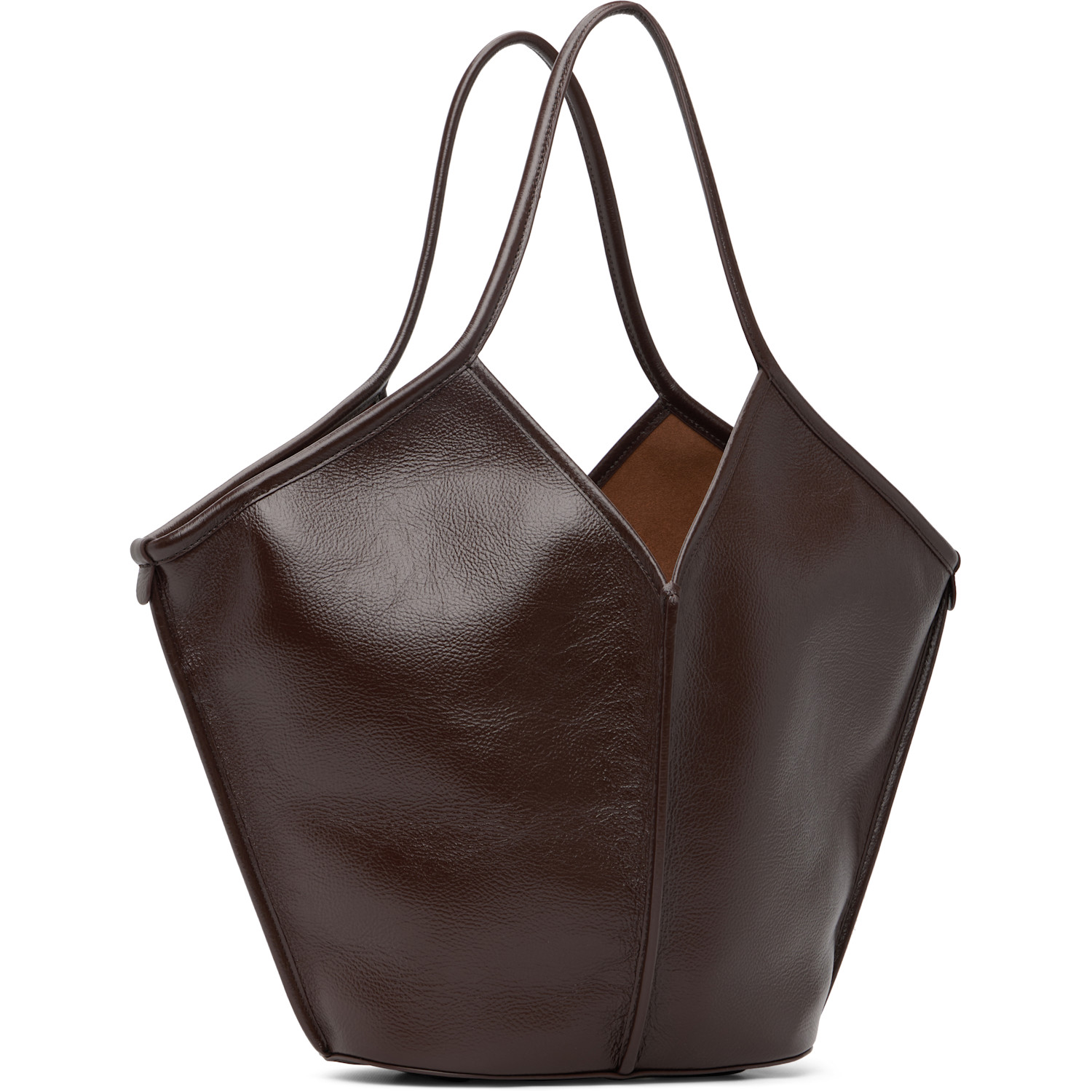  Hereu Brown Calella Distressed Tote 