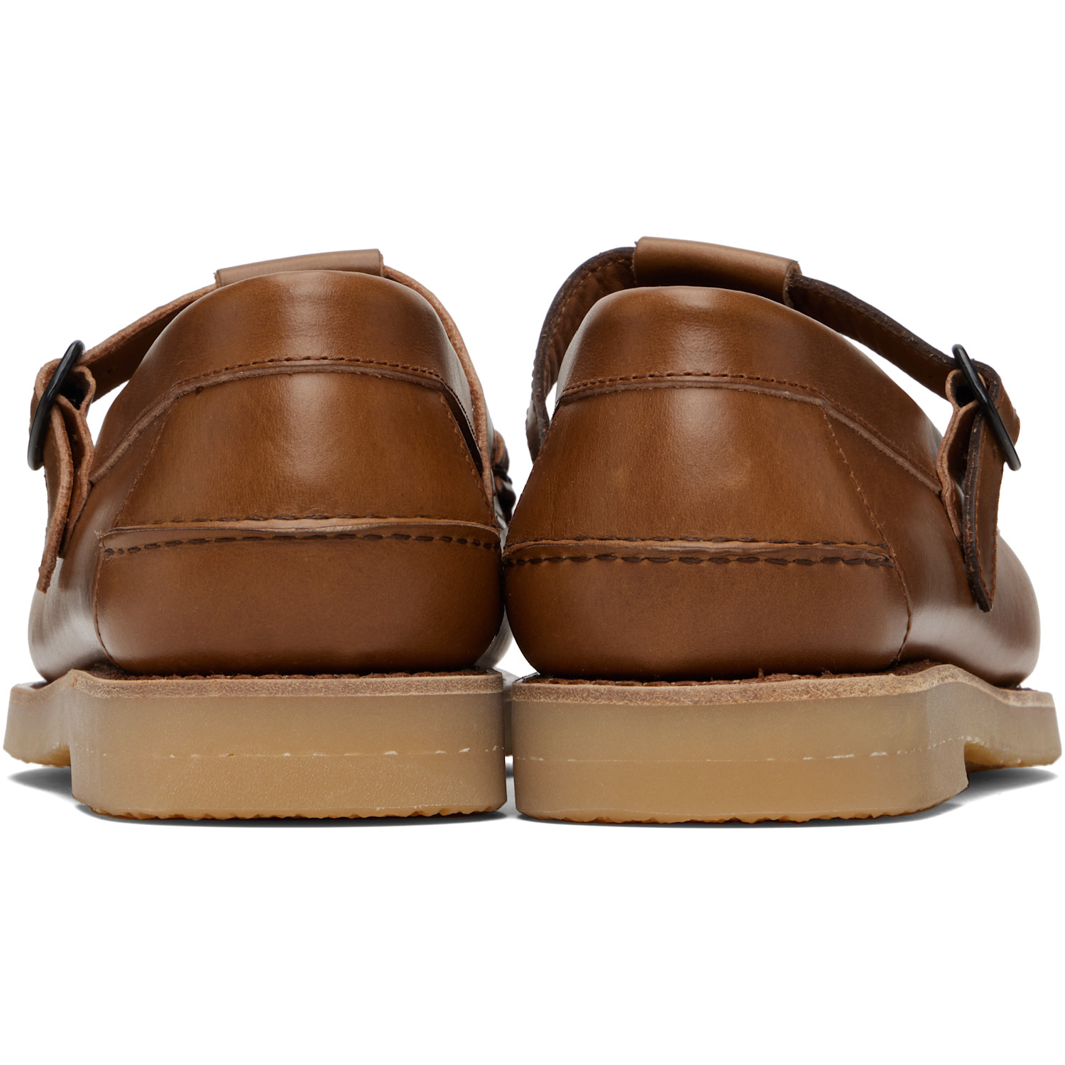  Hereu Brown Alber Rubber Veg Tan Loafers 