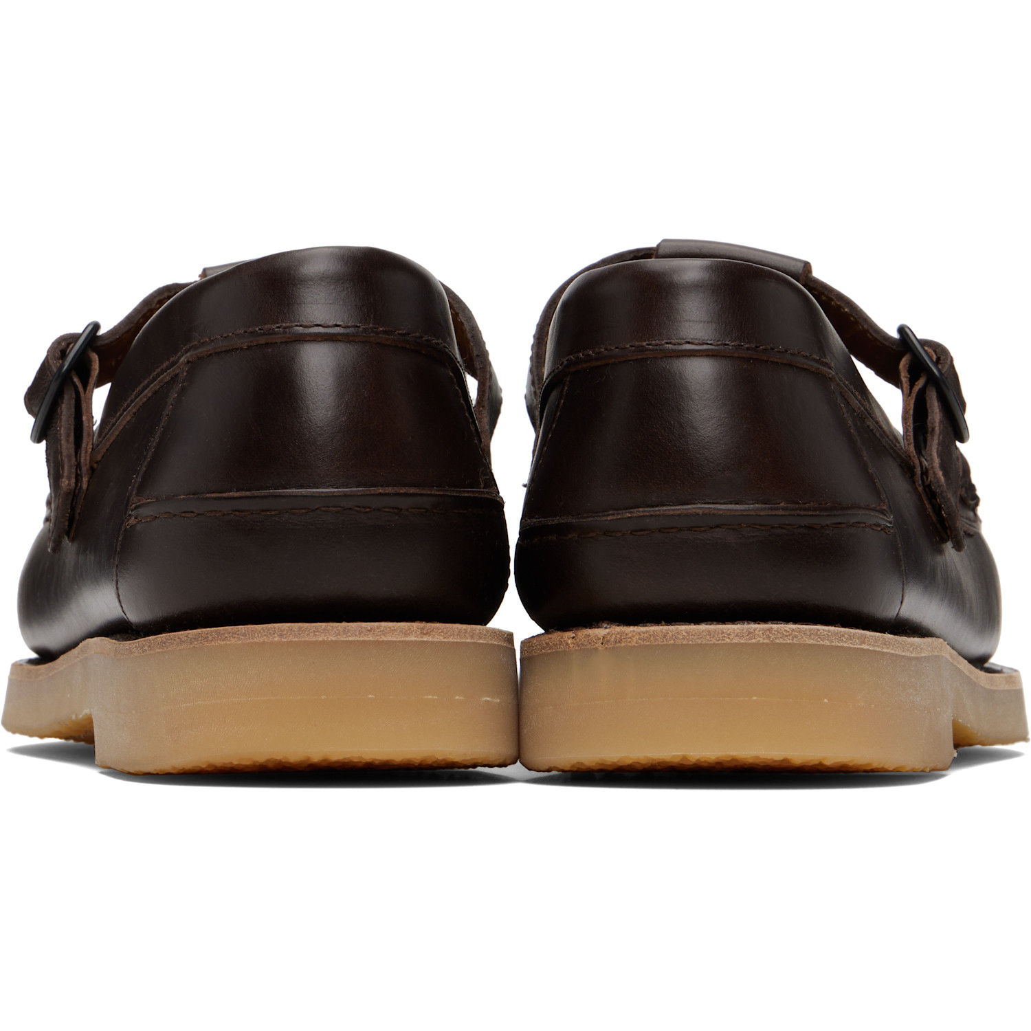  Hereu Brown Alber Rubber Veg Tan Loafers 