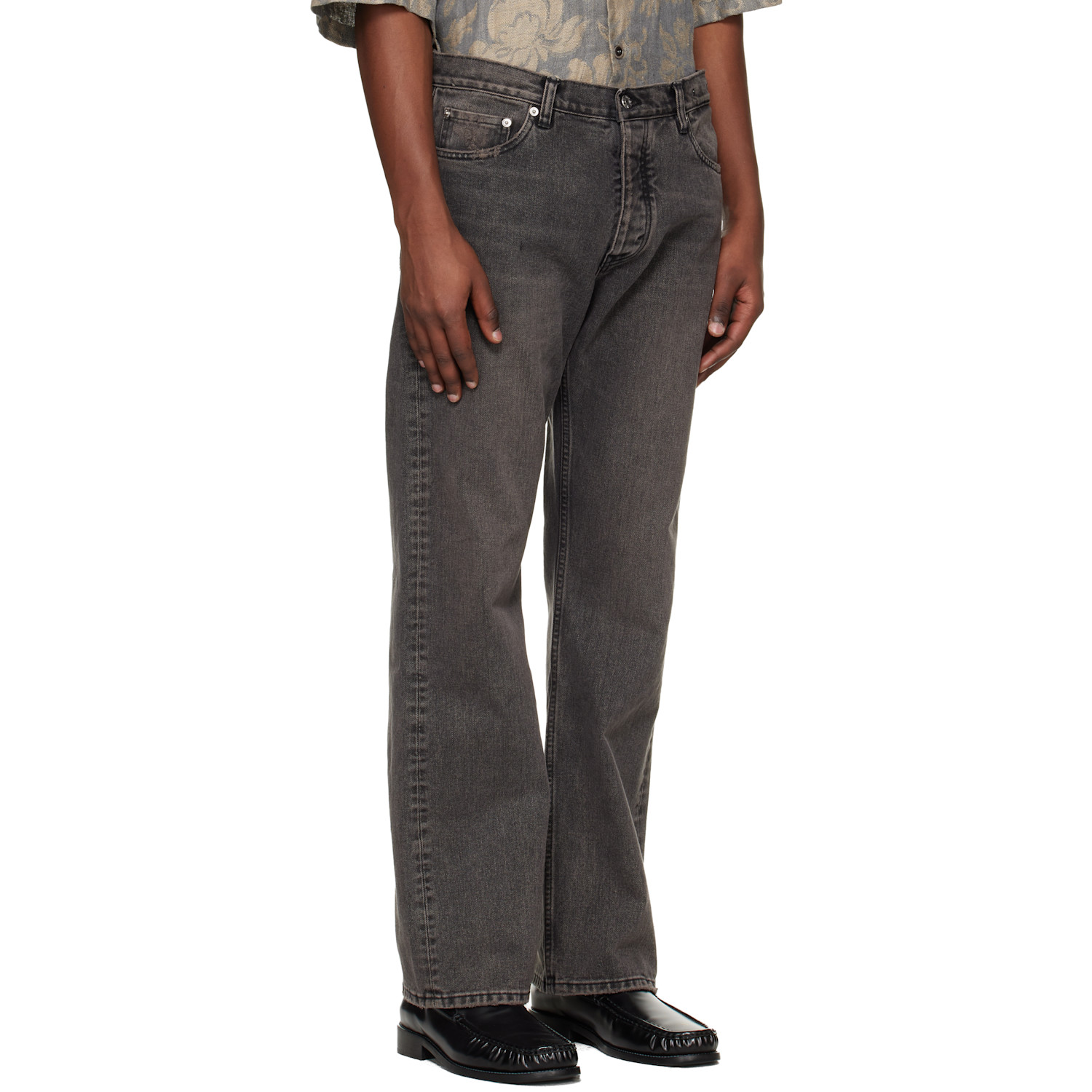  Hope Black Relaxed Bootcut Jeans 