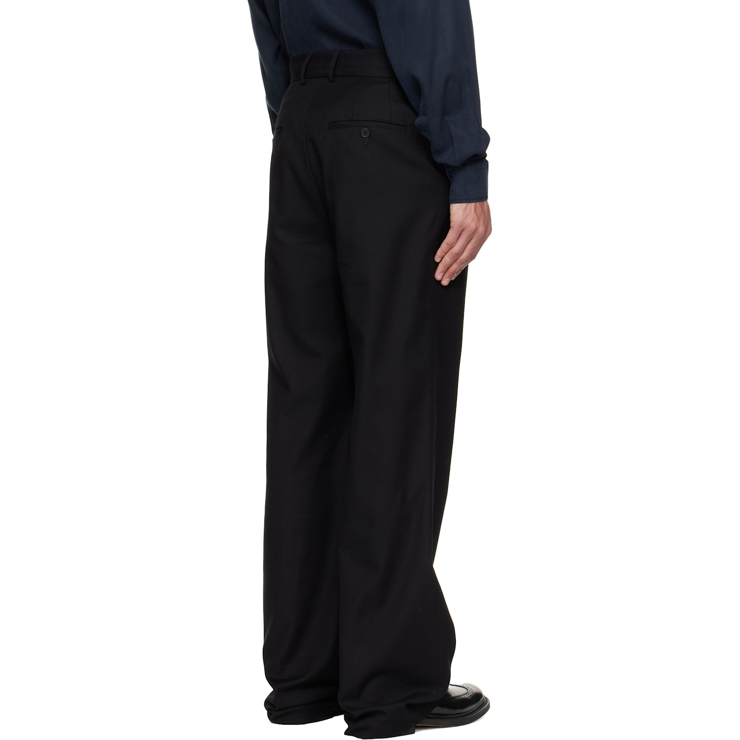  Hope Black Straight-fit Trousers 