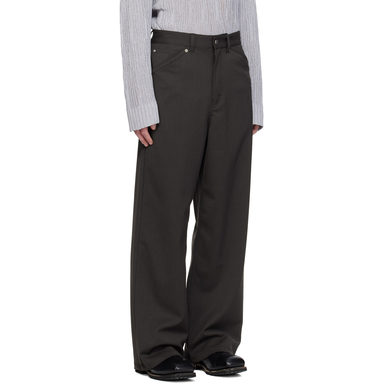  Hope Brown Loose-fit Stellar Trousers 