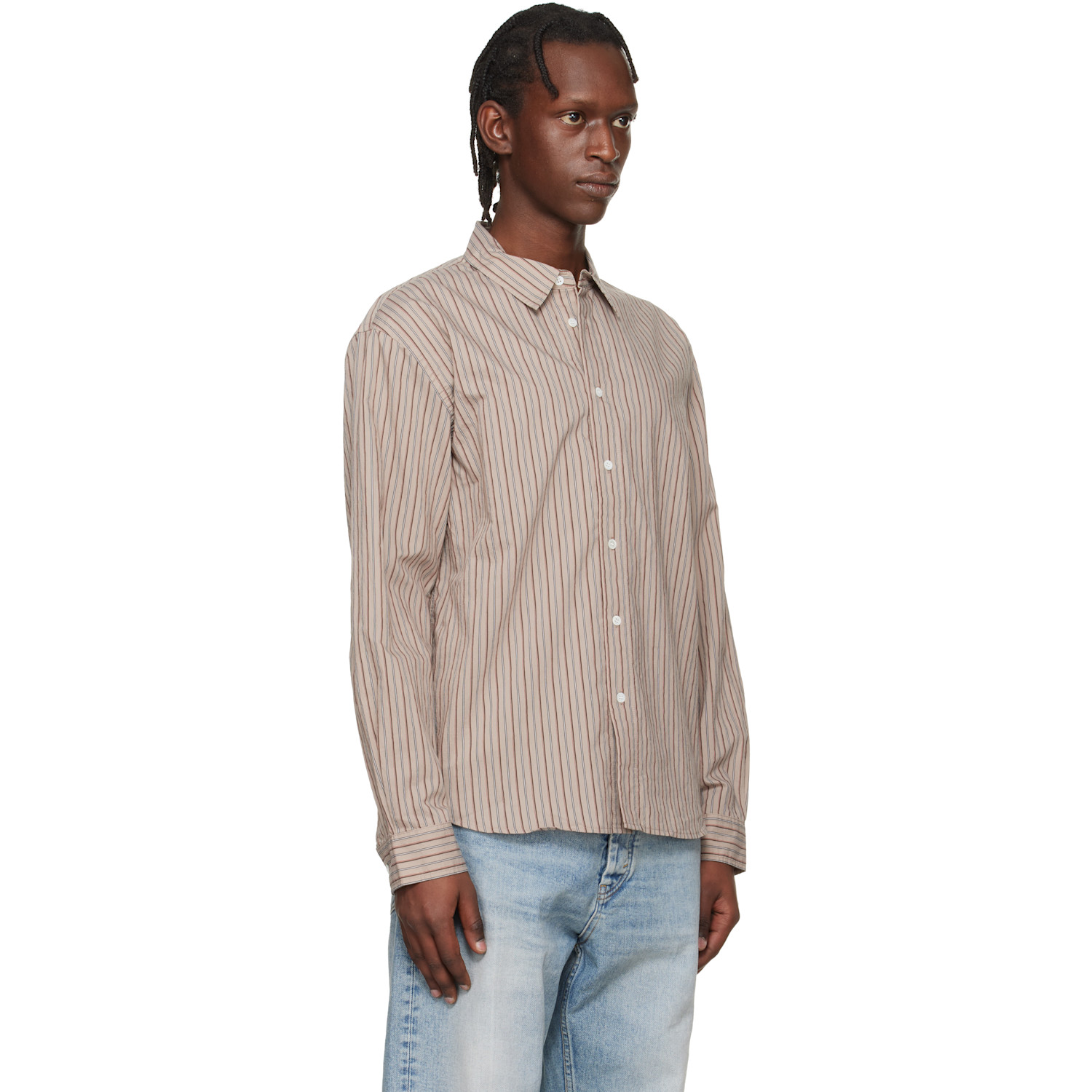  Hope Brown Relaxed Shirt 