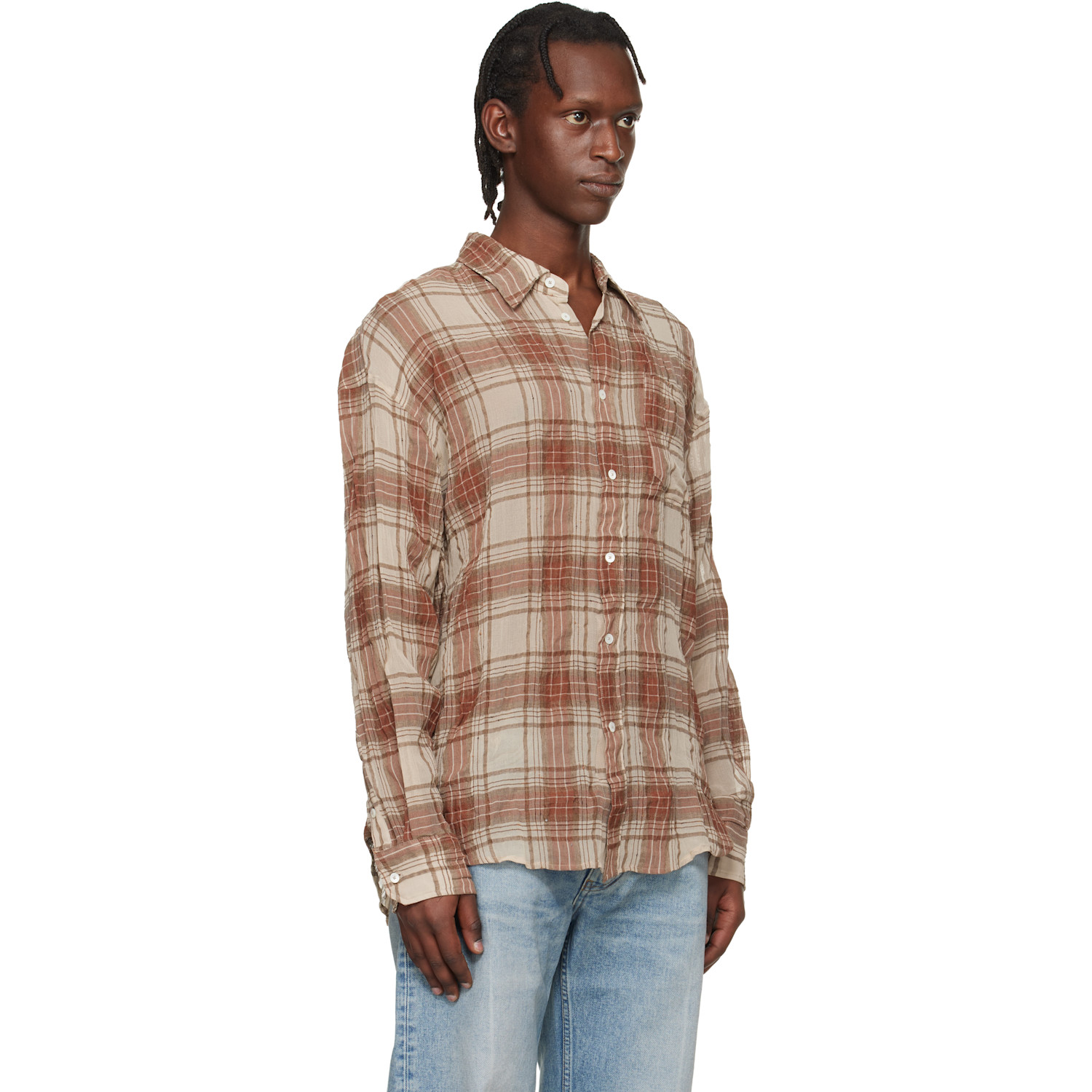  Hope Brown Wide-fit Shirt 