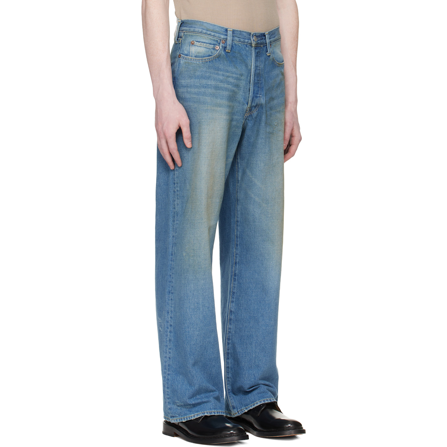  Ssstein Blue Loose Jeans 