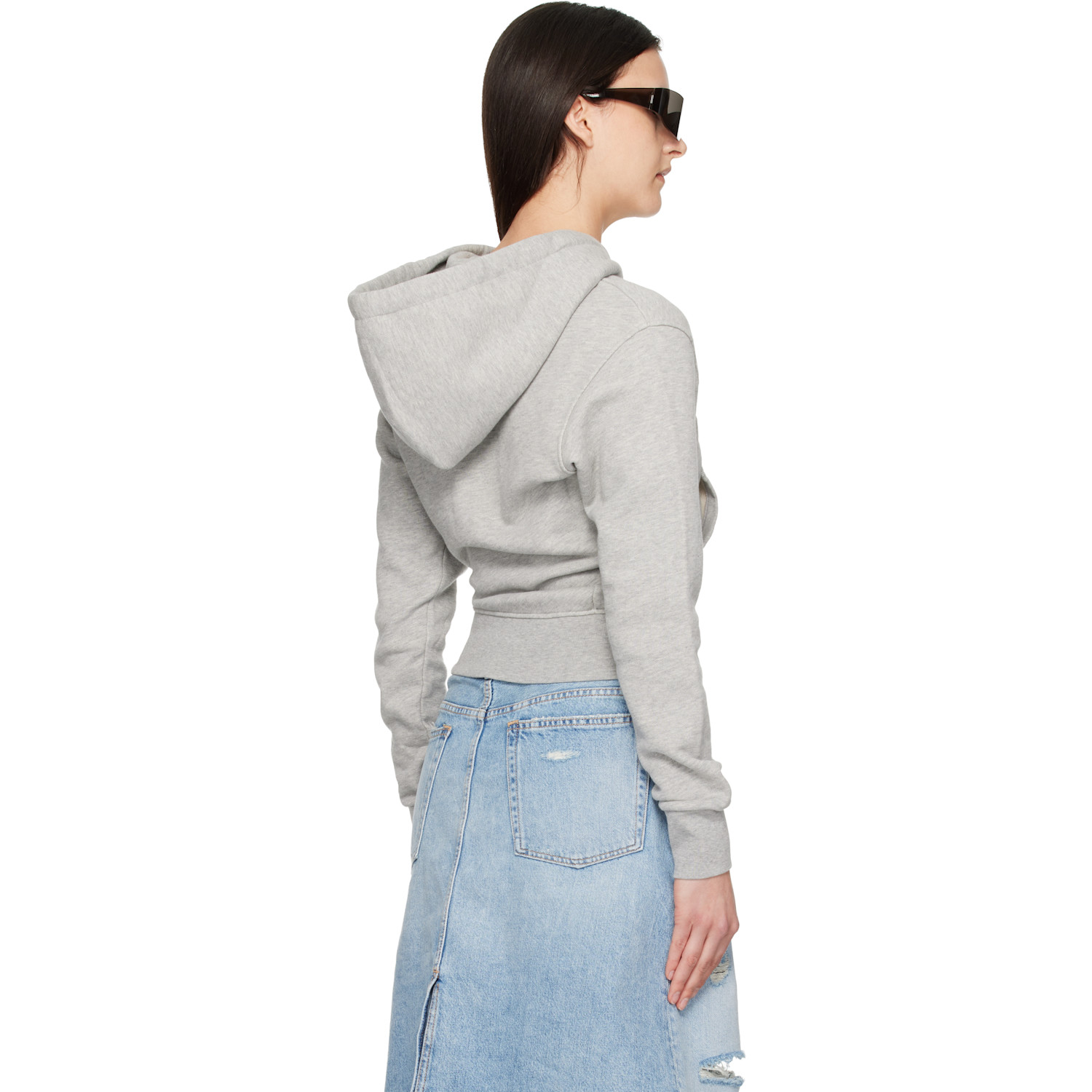  Vaquera Gray Twisted Hoodie 