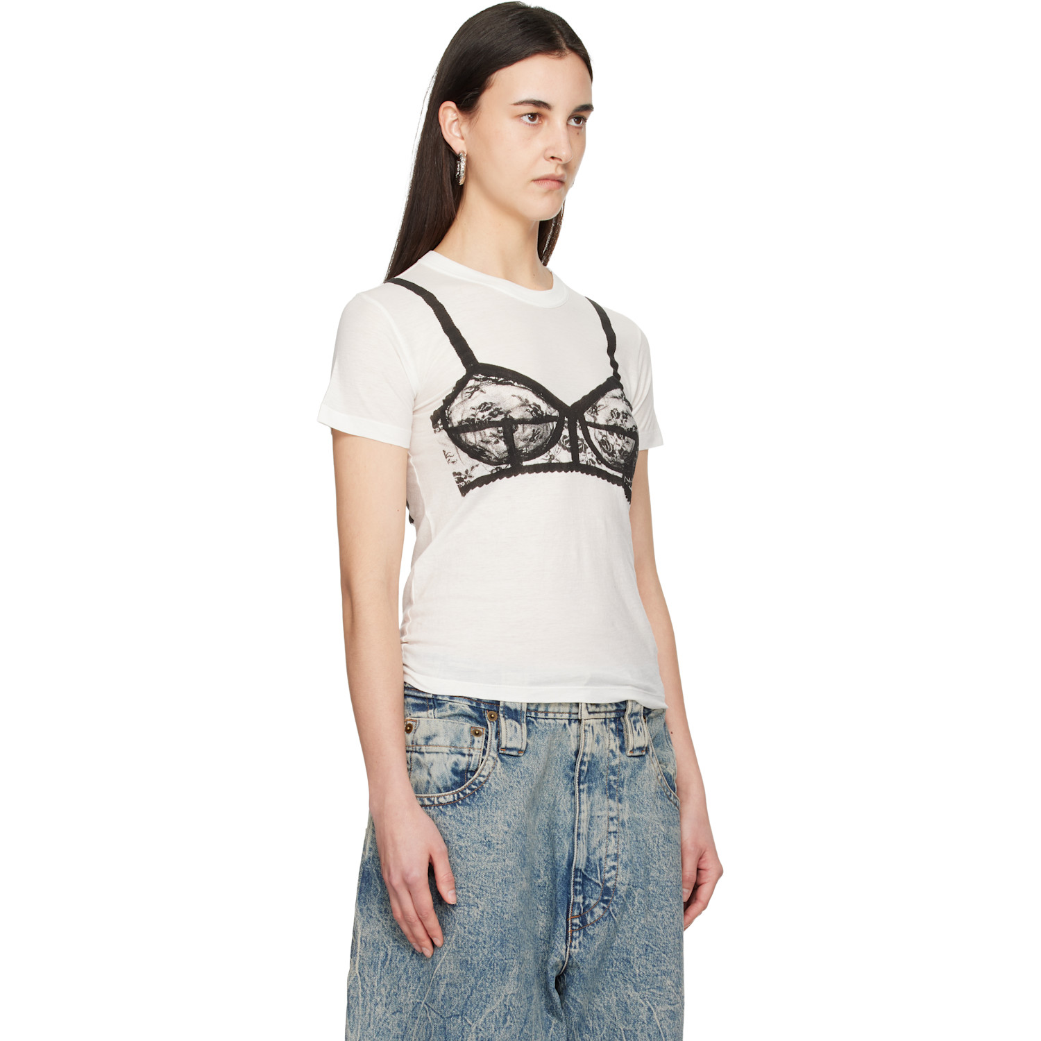 Vaquera Off-white Bra T-shirt 