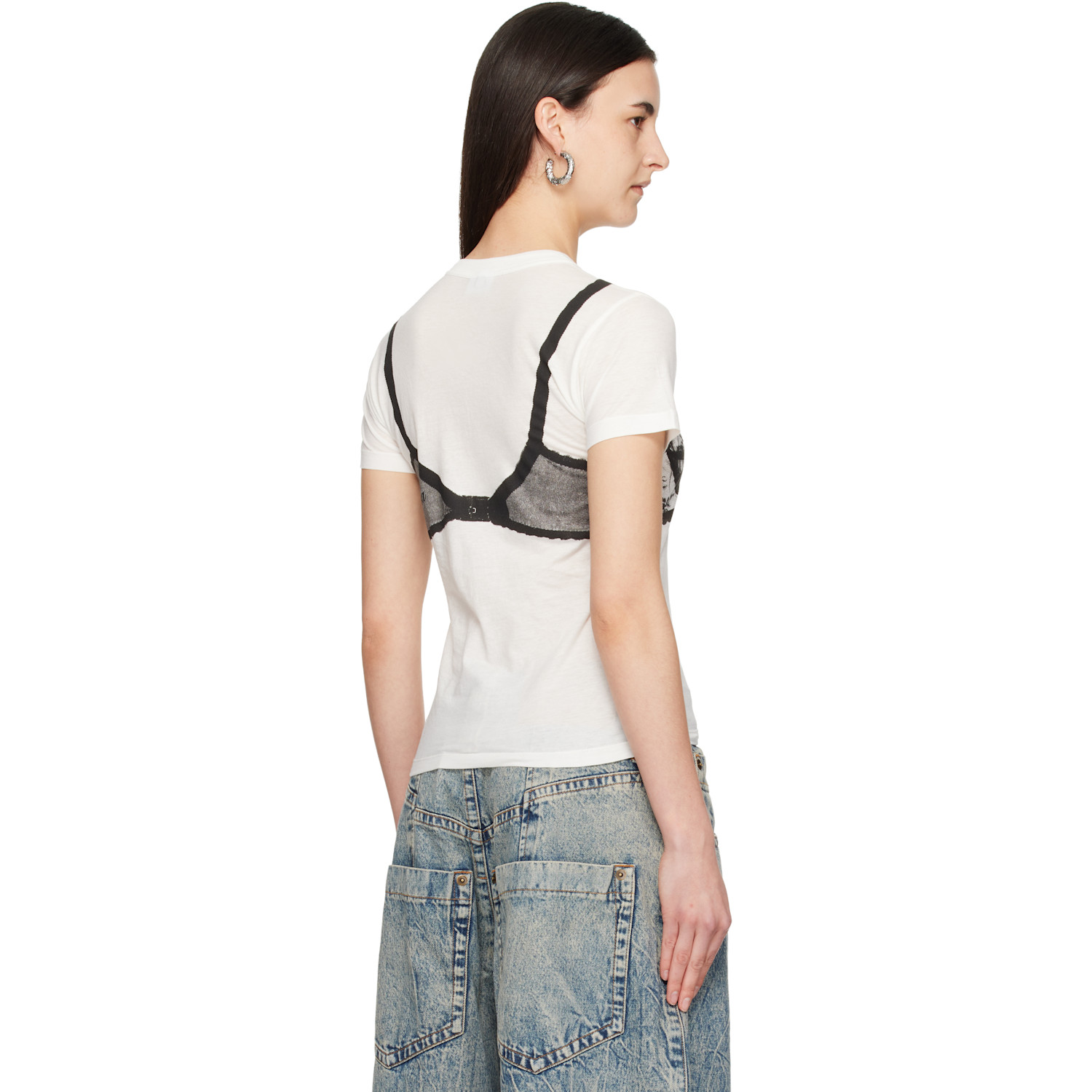  Vaquera Off-white Bra T-shirt 