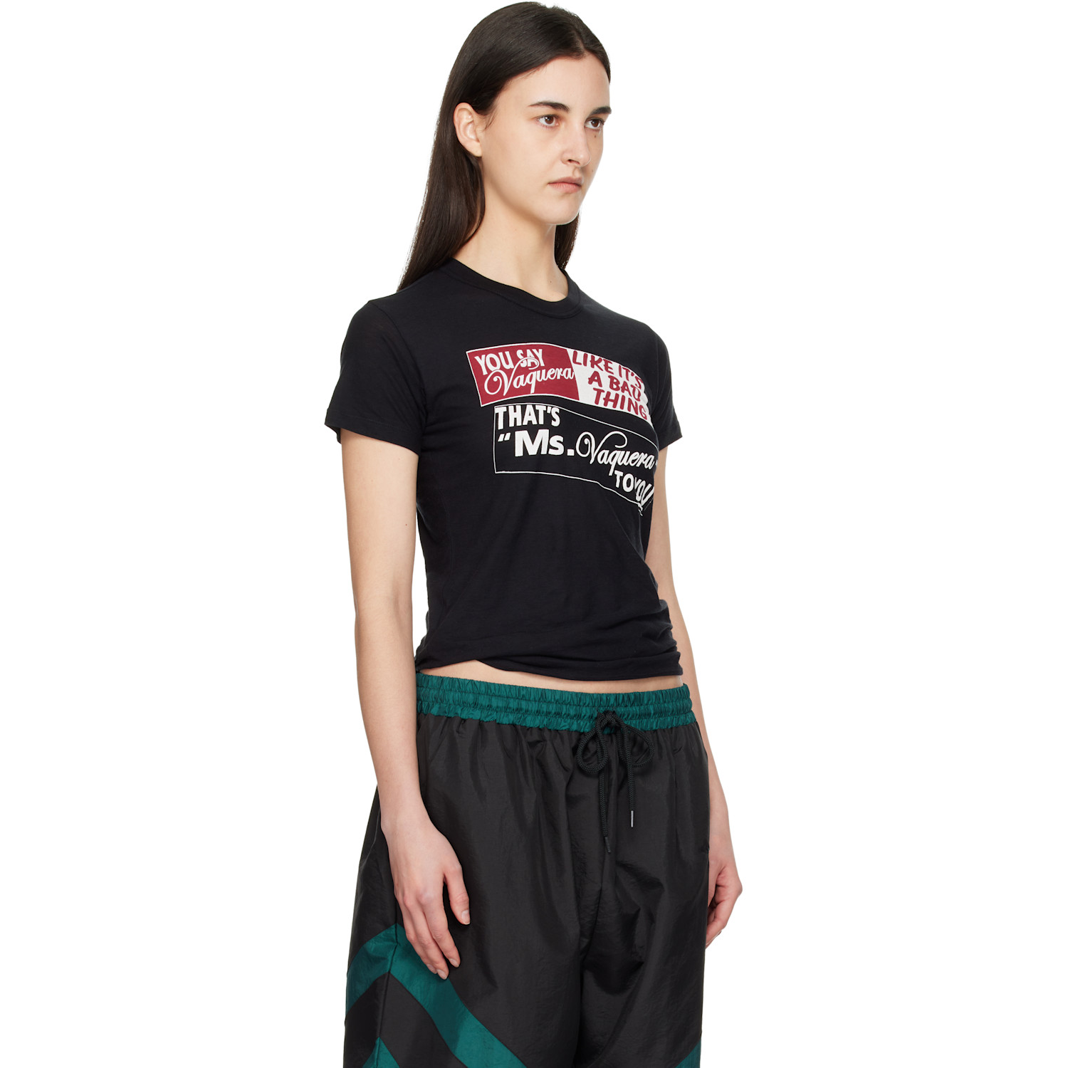  Vaquera Black Bumper Sticker T-shirt 