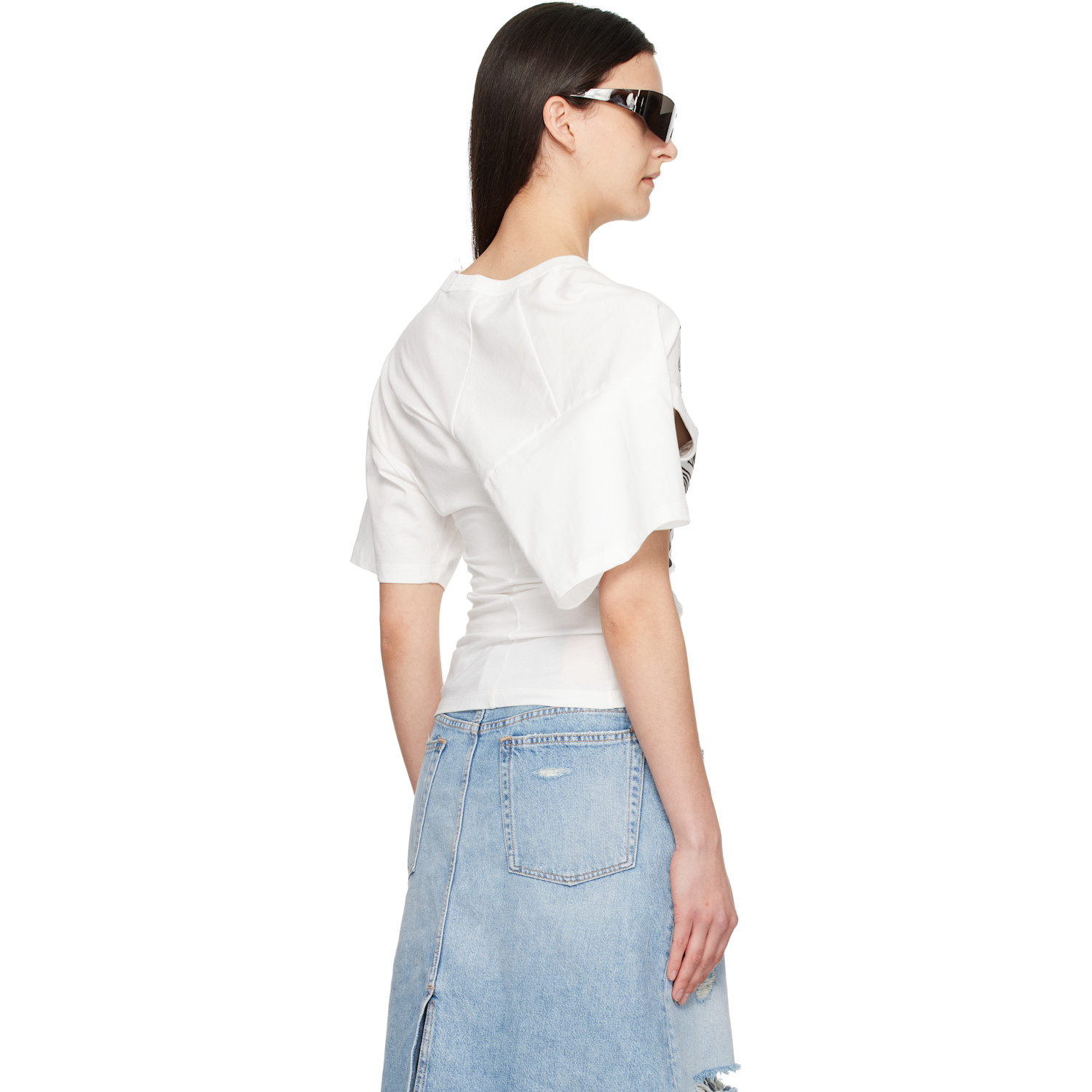  Vaquera White Twisted T-shirt 