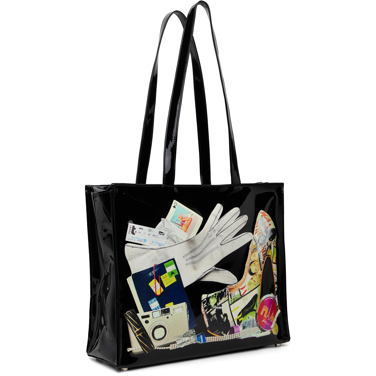  Vaquera Black Trompe L'oeil Tote 