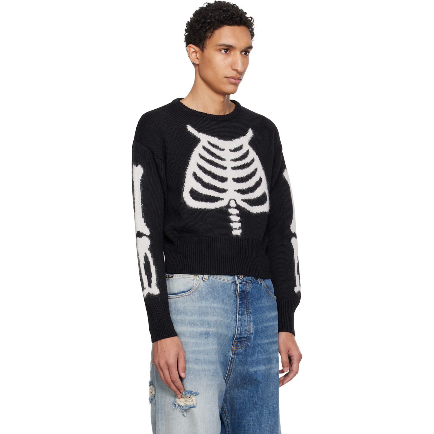  Vaquera Black Skeleton Sweater 