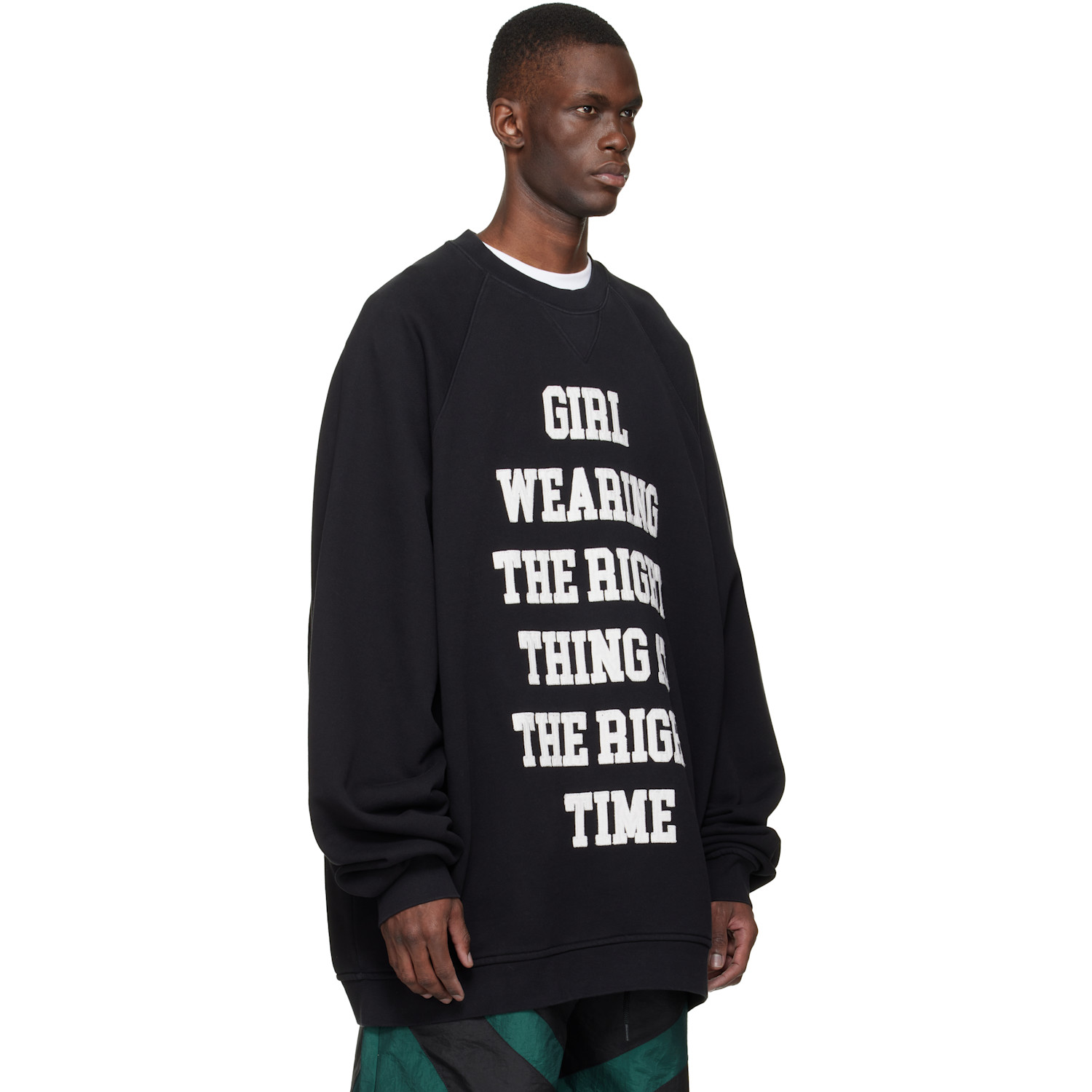  Vaquera Black Oversized Sweatshirt 