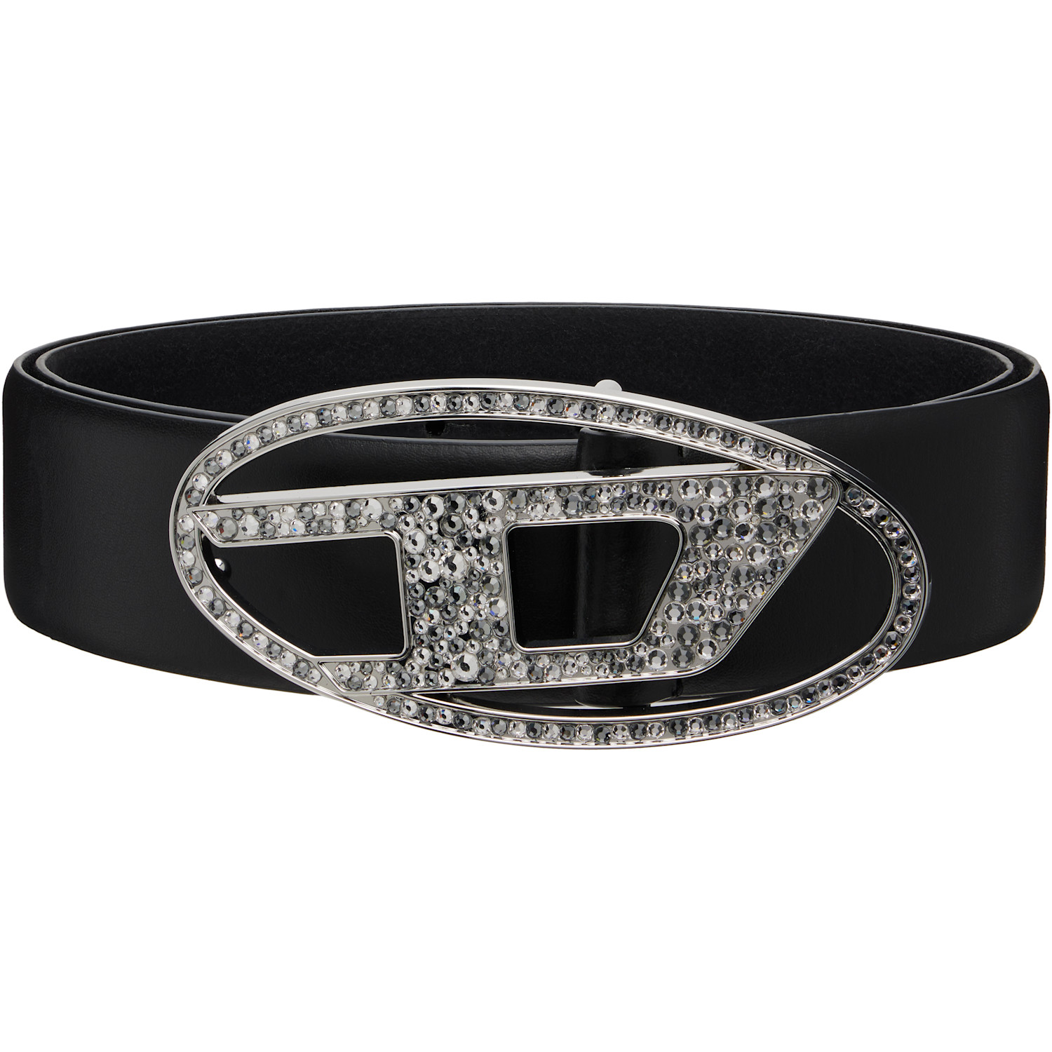 Diesel Black B-1DR Strass Belt