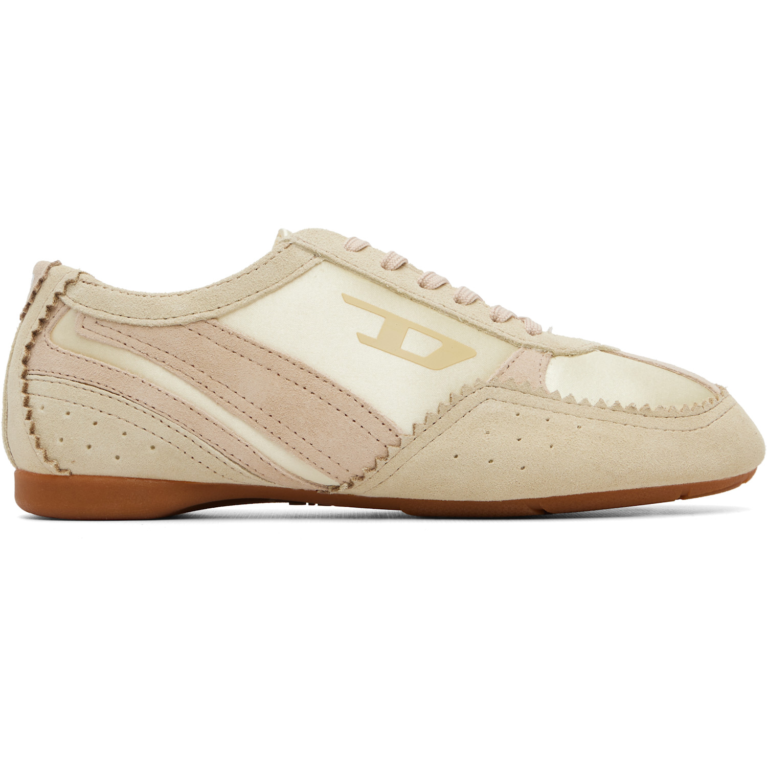 Diesel Beige D-Mile-Flat Sneakers
