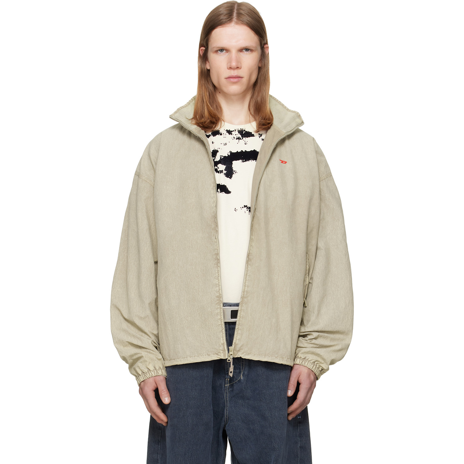 Diesel Beige Treated Taslan Jacket