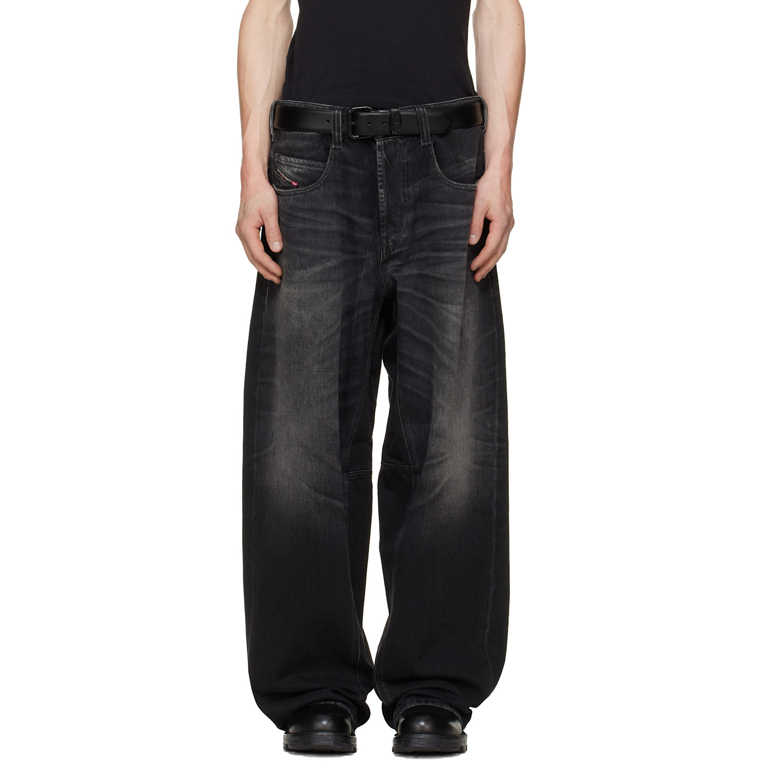 Diesel Black Regular Waist 1997 D-Enim-M Relaxed Jeans