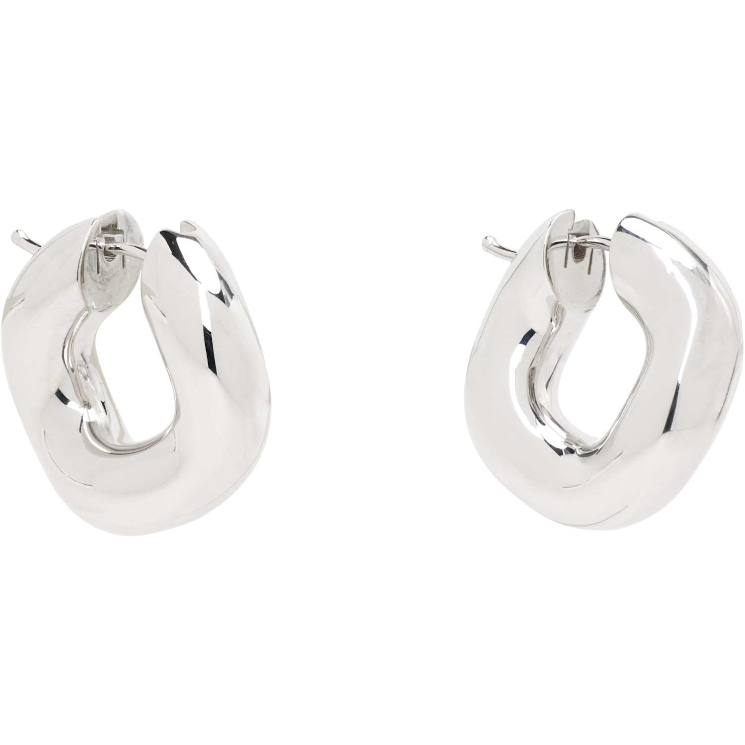  C.chesnais Wave Blow Hoop Earrings 