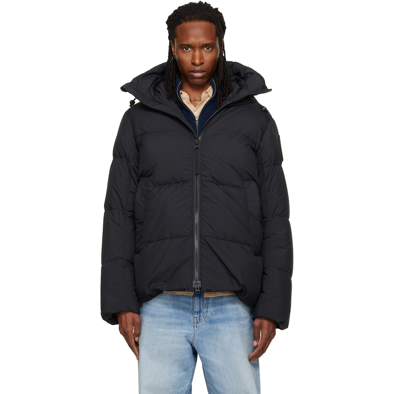 Canada Goose Black Crofton EnduraLuxe Puffer Down Jacket