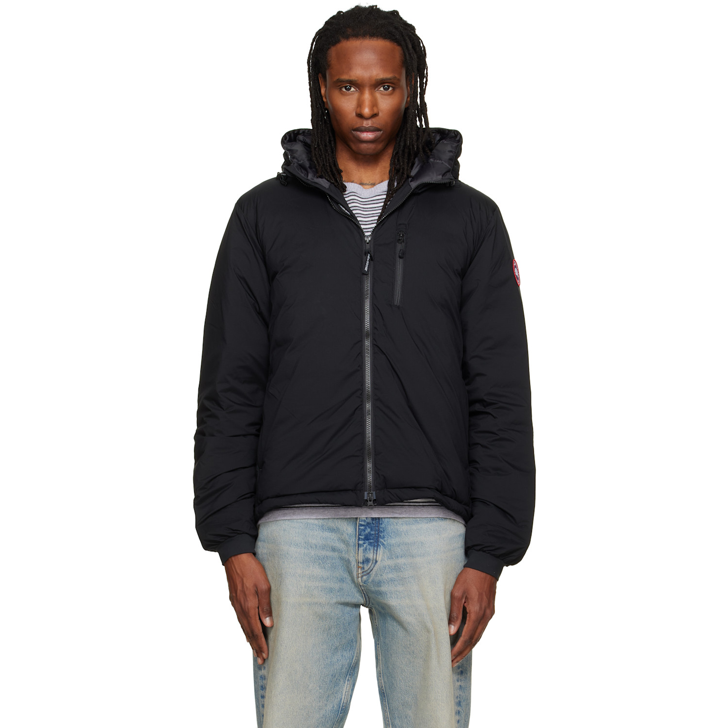 Canada Goose Black Lodge Hoodie Down Jacket
