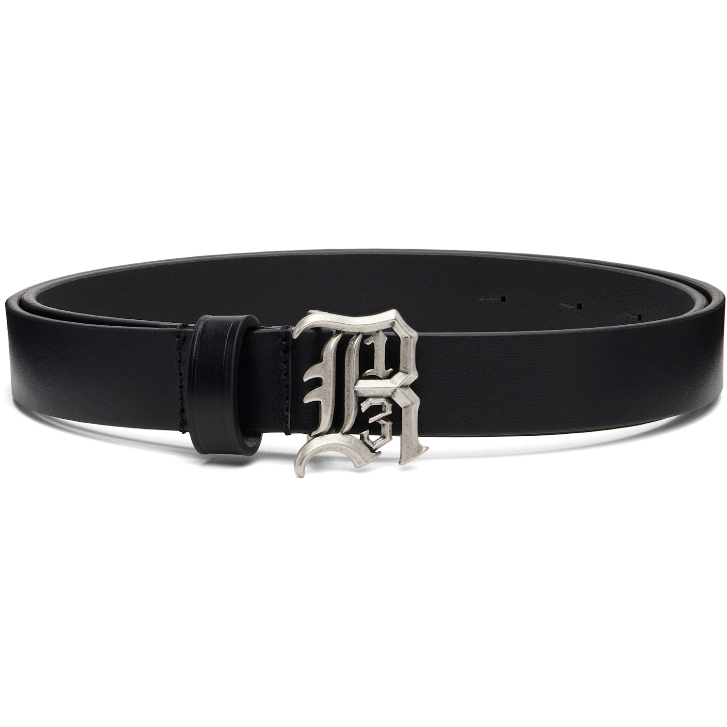 R13 Black Slim 'R13' Logo Belt