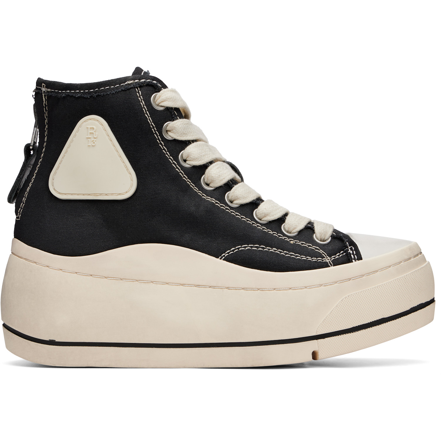 R13 Black Kurt High Top Sneakers