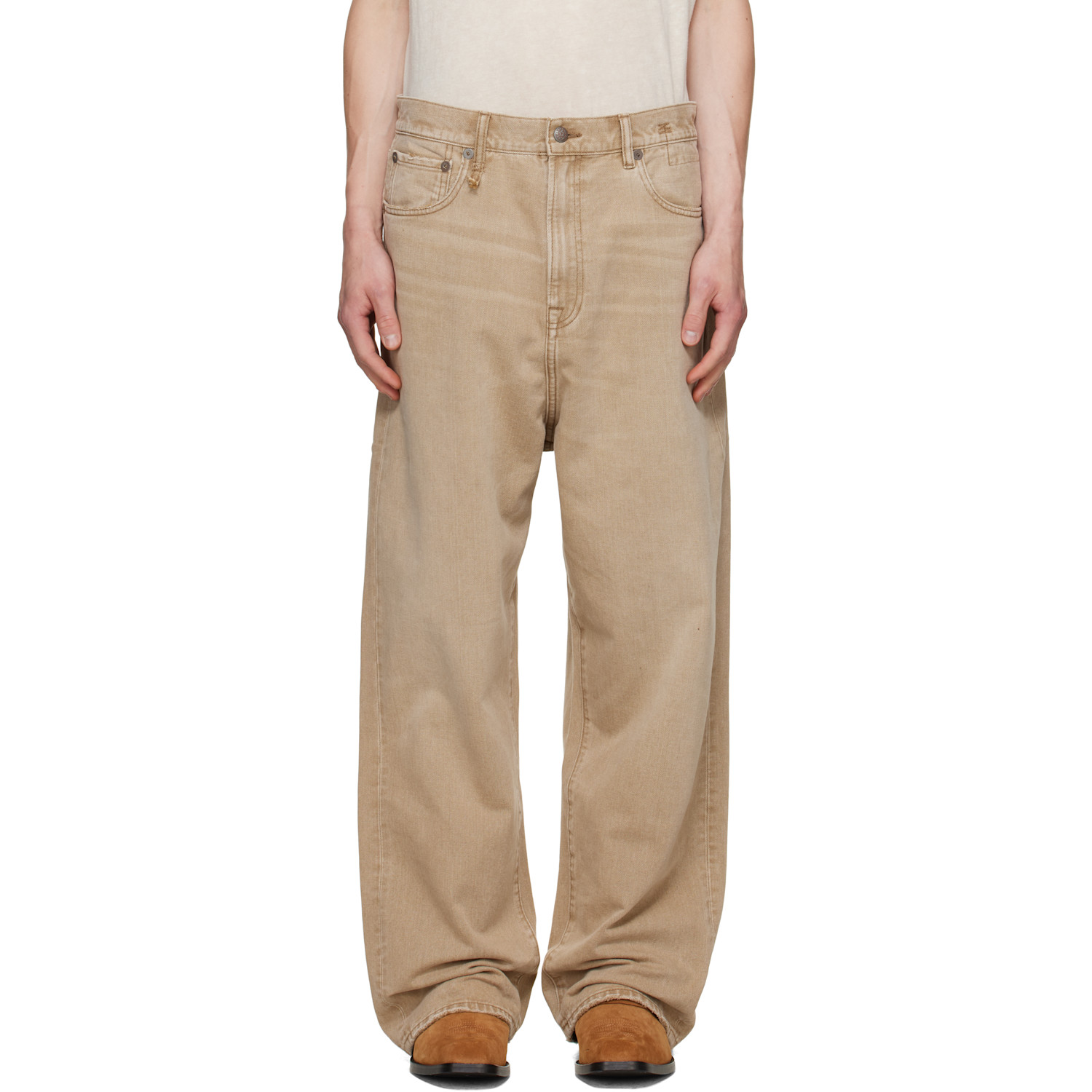 R13 Beige Venti Jeans