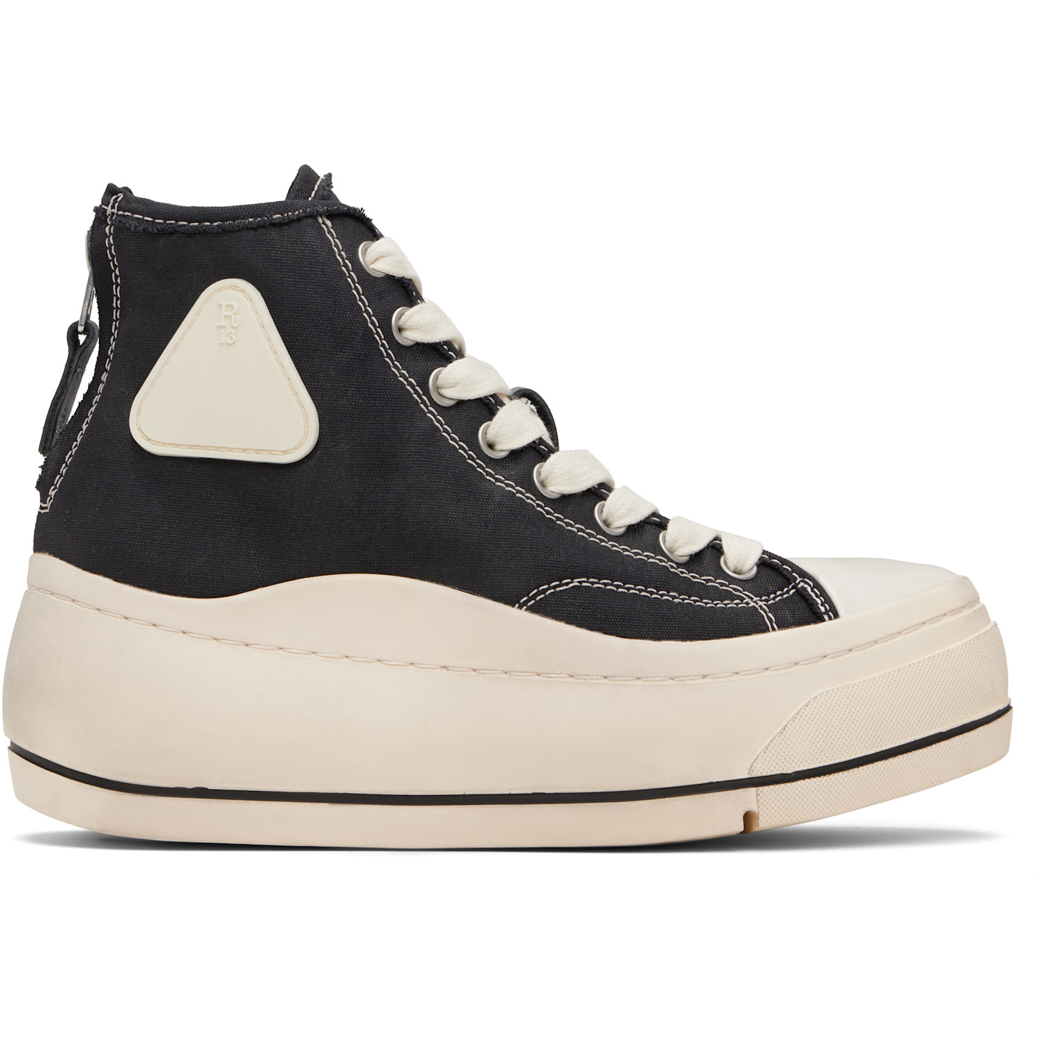 R13 Black Kurt High Top Sneakers