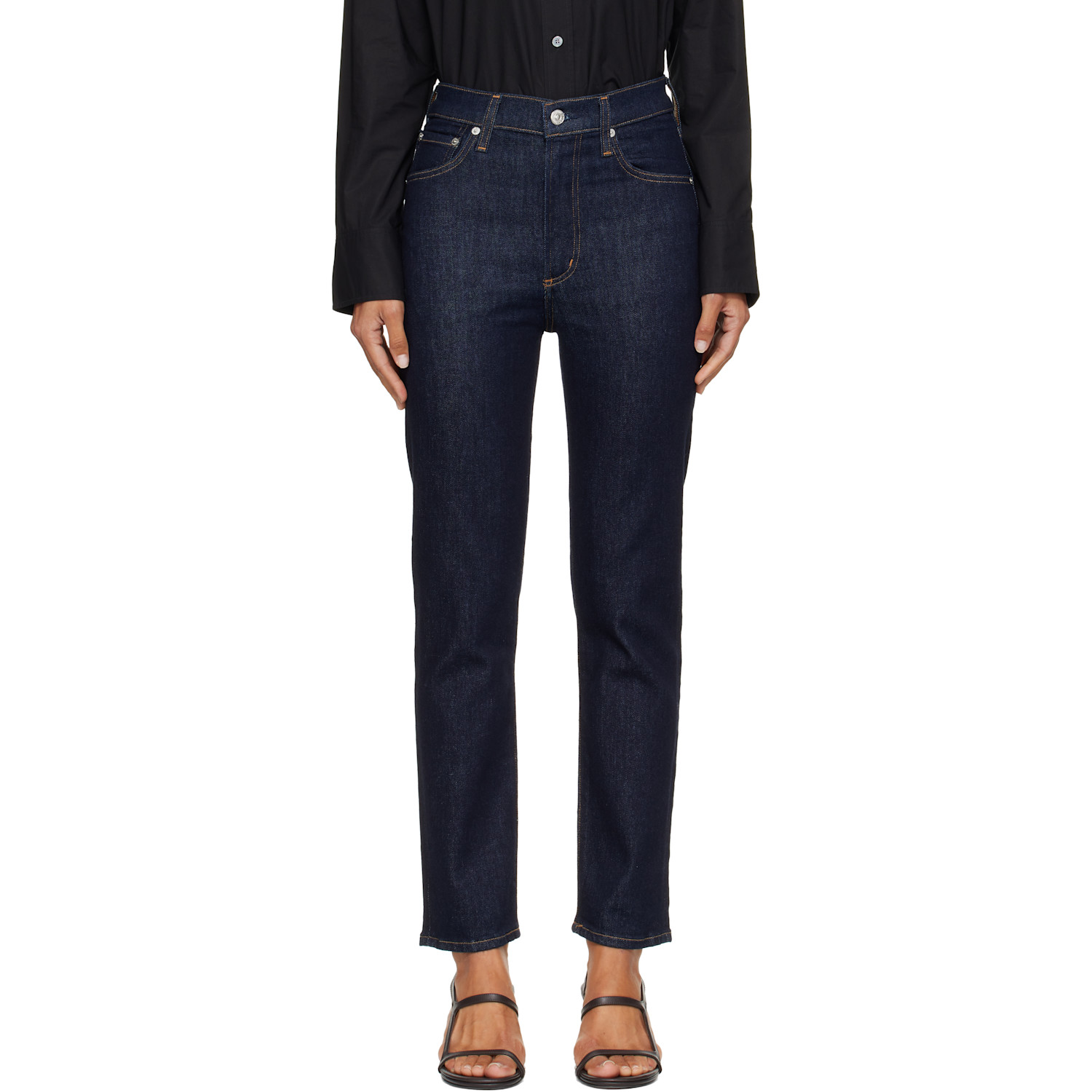 Citizens of Humanity Navy Caia Straight Jeans
