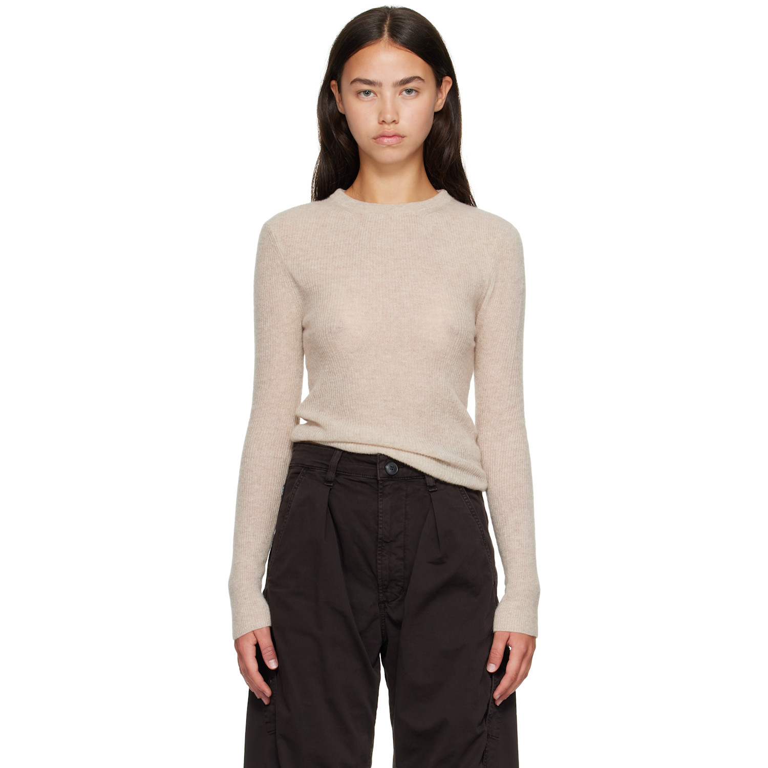 Citizens of Humanity Beige Alessia Crewneck Sweater