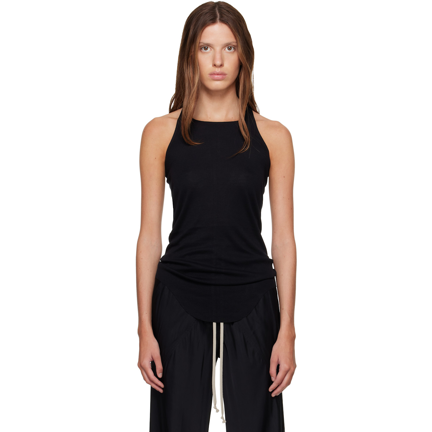 Rick Owens Lilies Black Tower Basic Tank Top
