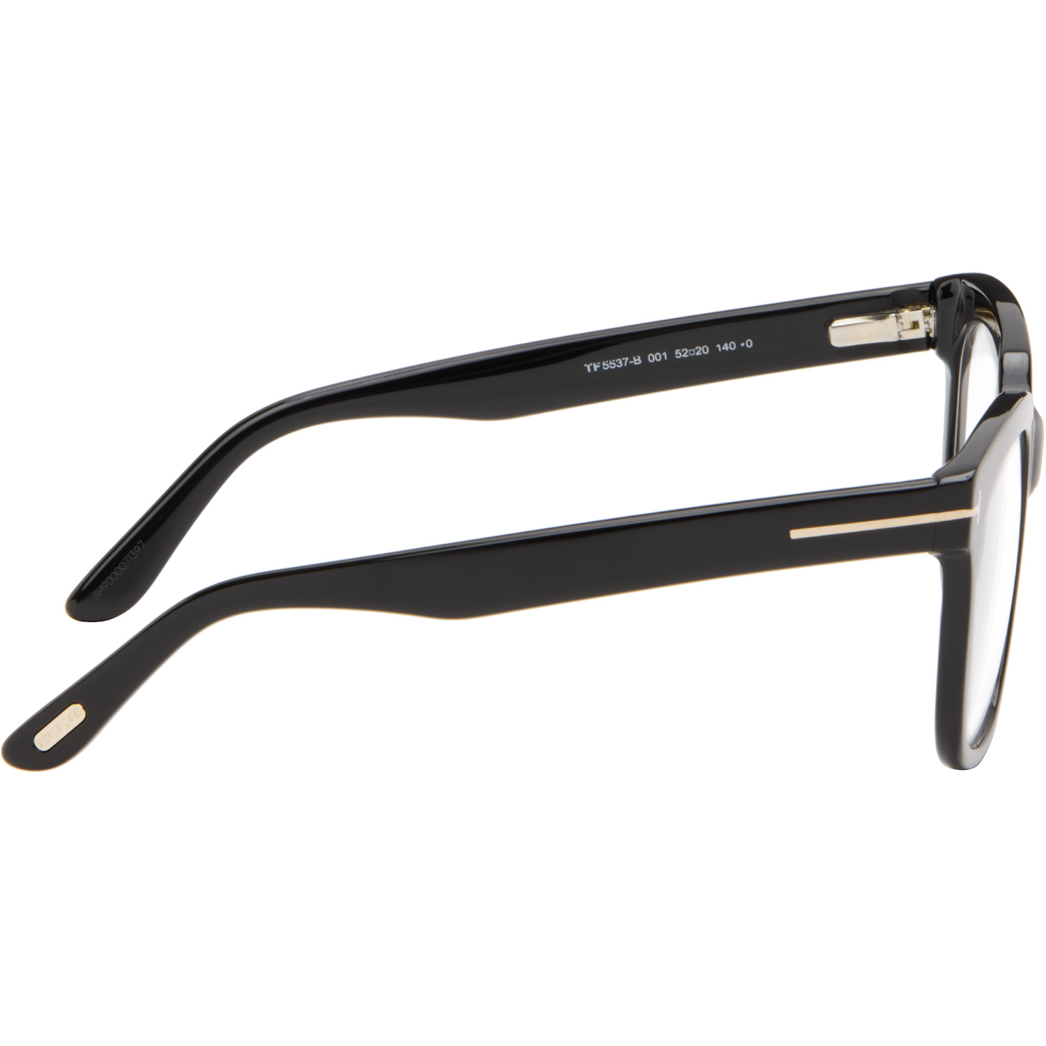  Tom Ford Black Icon Block Square Blue Light Glasses 
