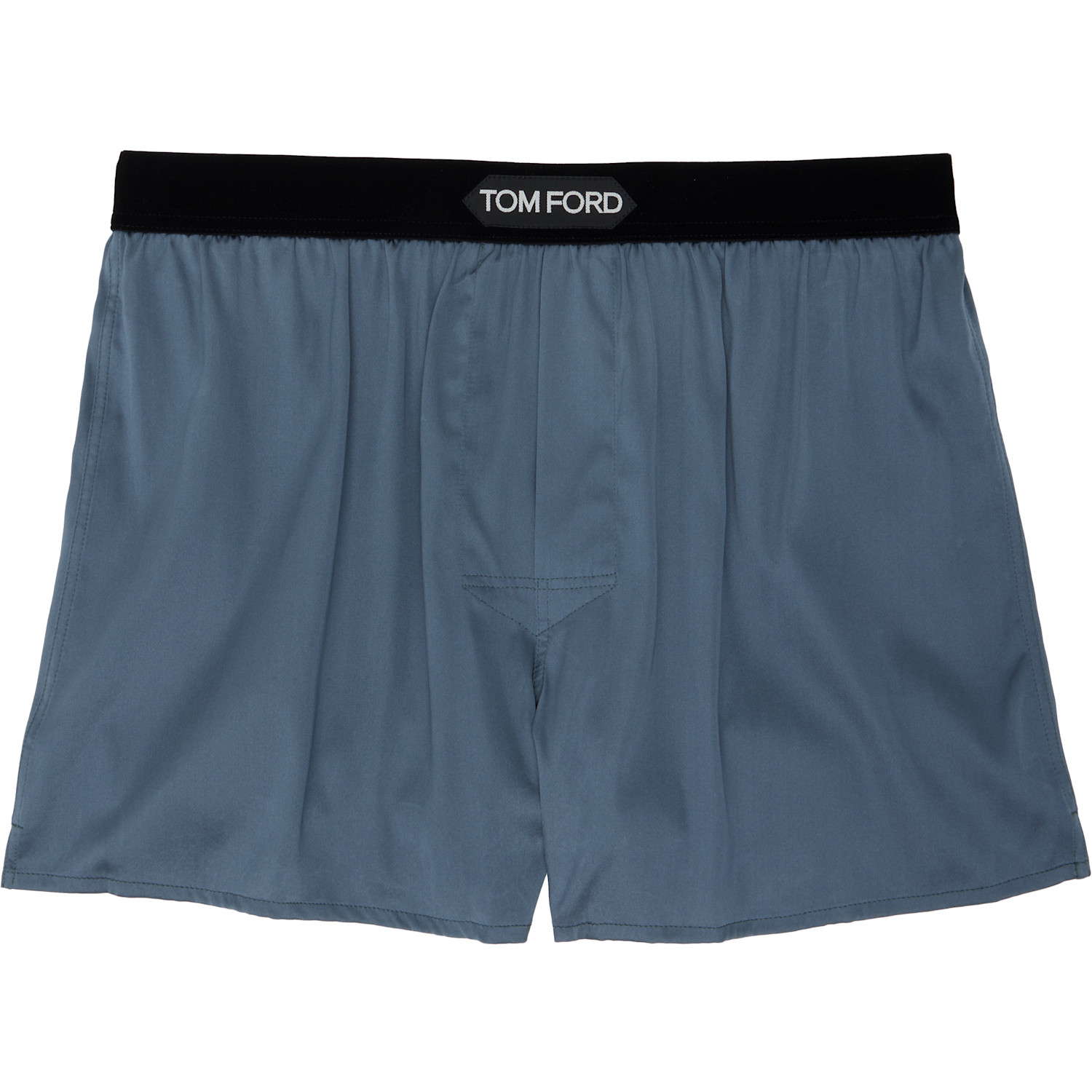Tom Ford Gray Patch Boxers In Blue
