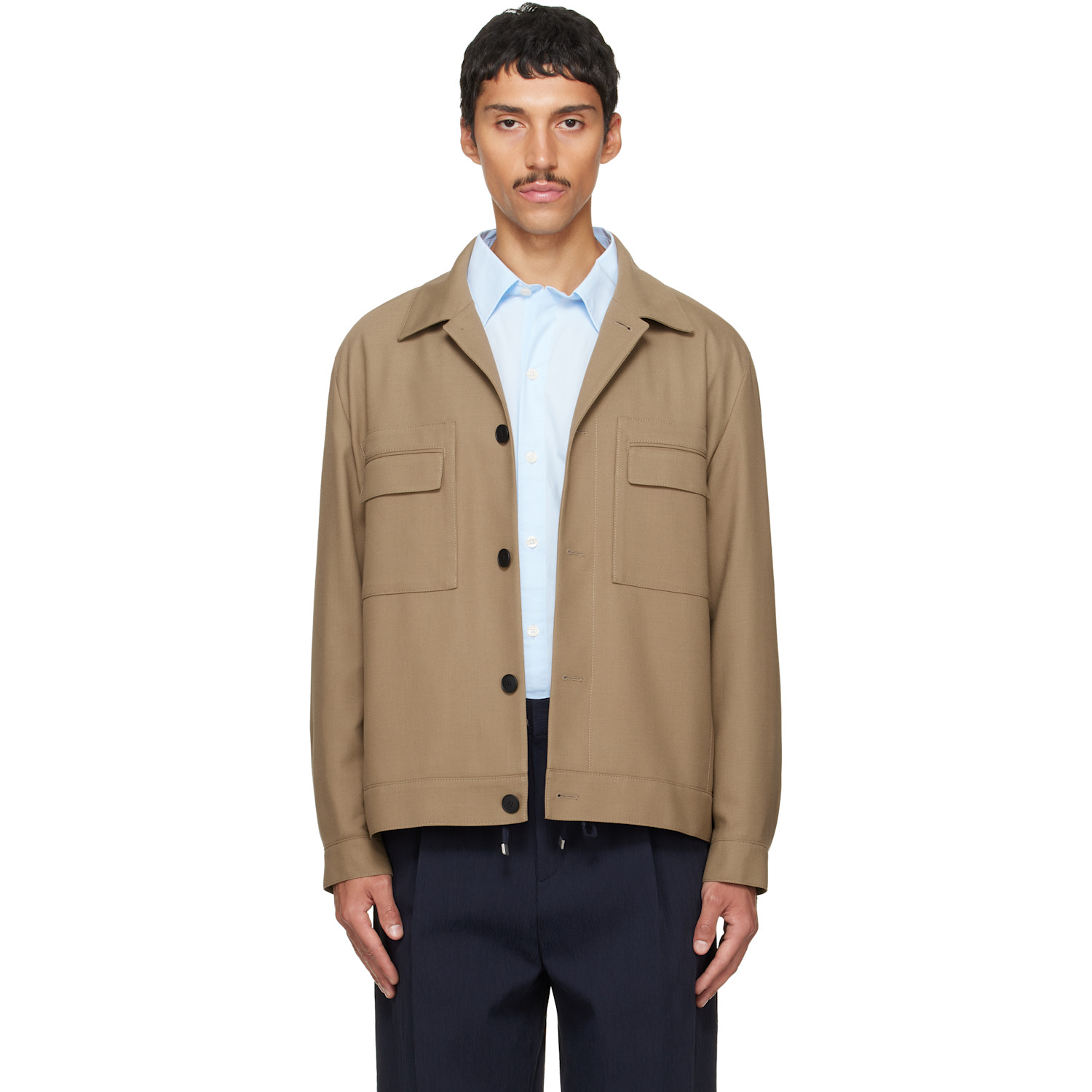 Hugo Beige Slim-Fit Jacket