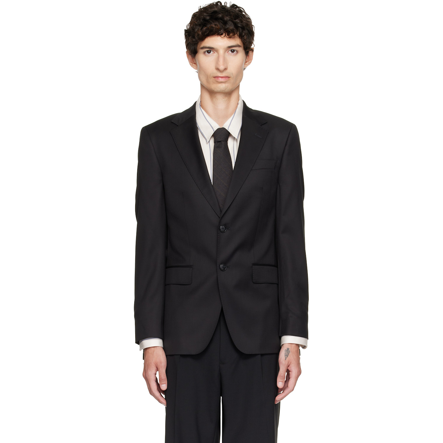 BOSS Black Slim-Fit Virgin Wool Serge Blazer