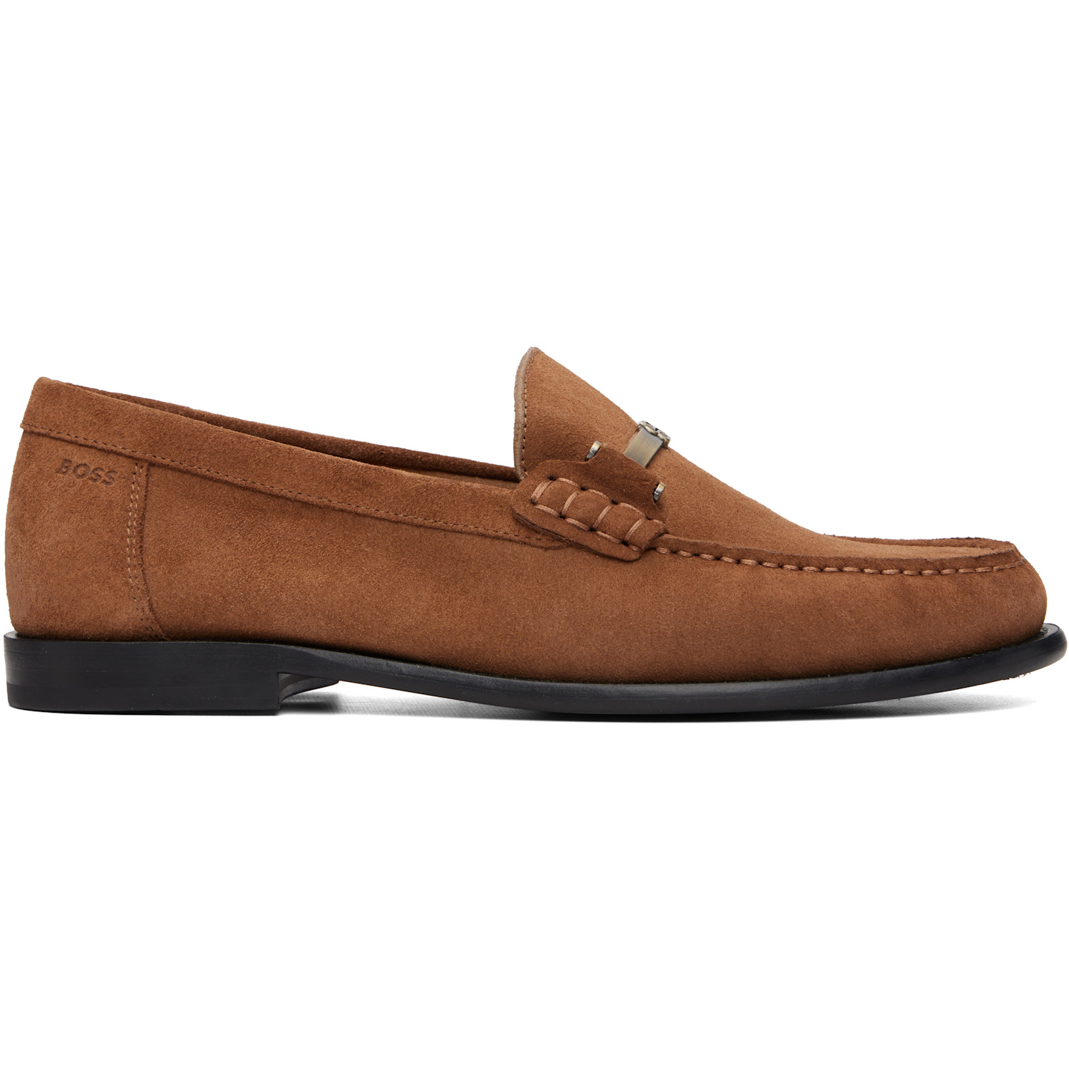 BOSS Tan Suede Loafers