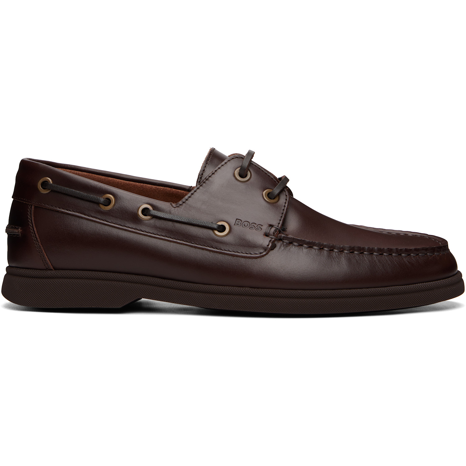 BOSS Brown Leather Loafers