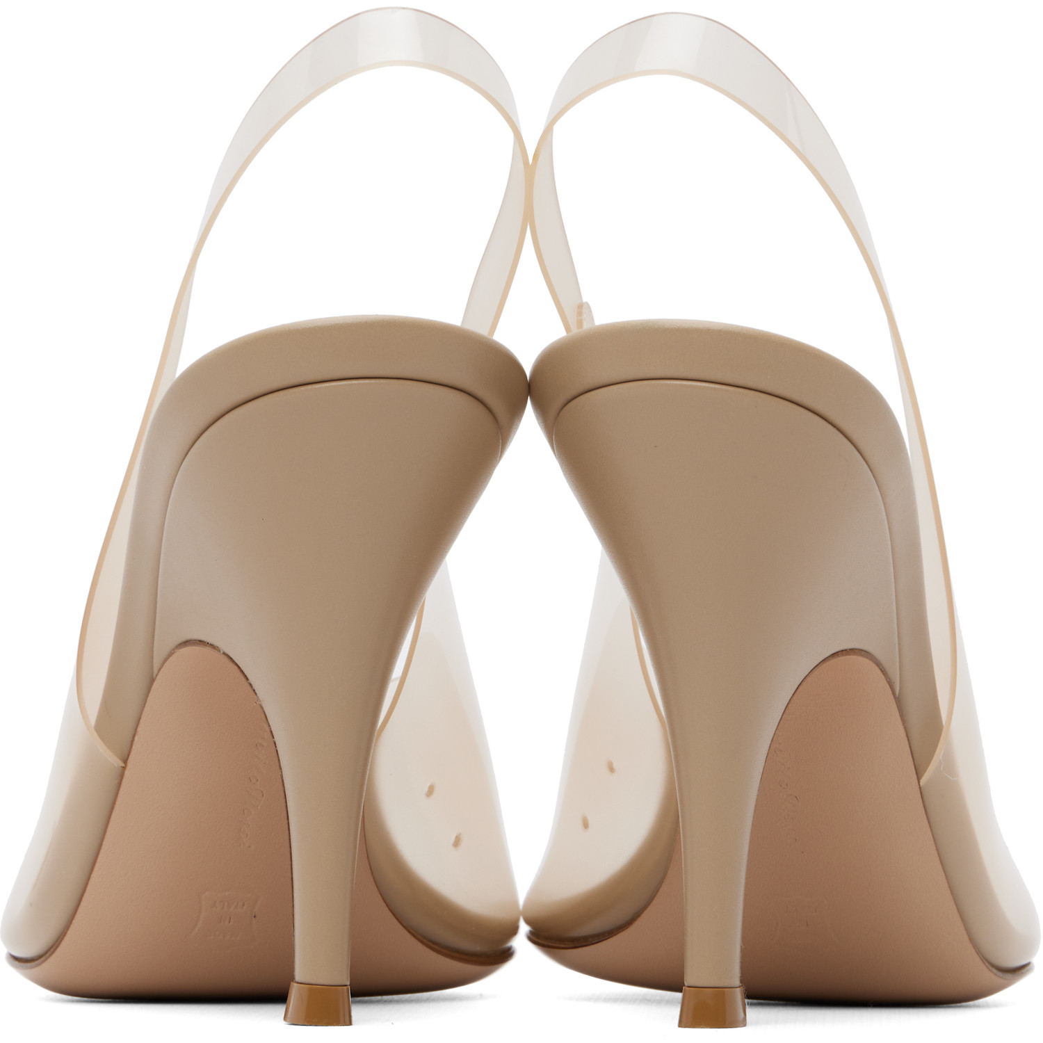  Gianvito Rossi Beige Amelie Heeled Sandals 