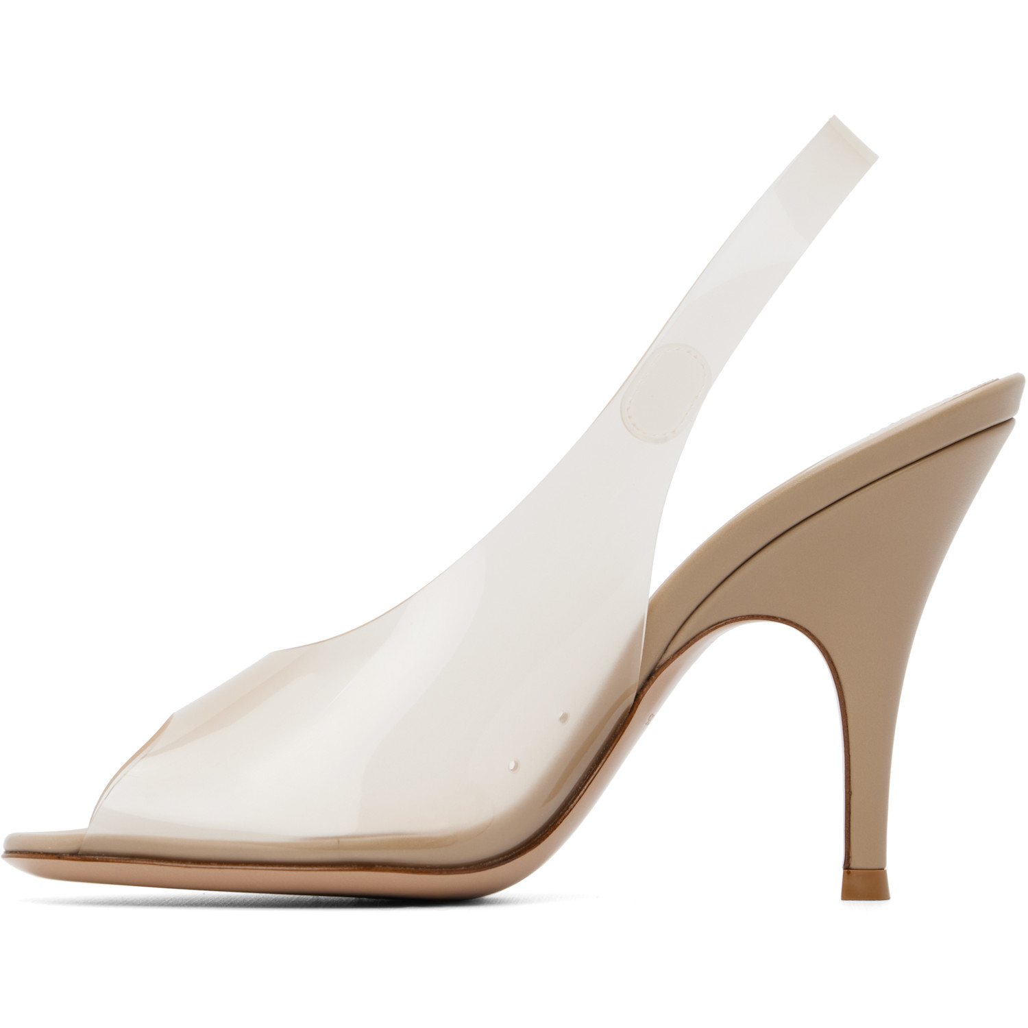  Gianvito Rossi Beige Amelie Heeled Sandals 