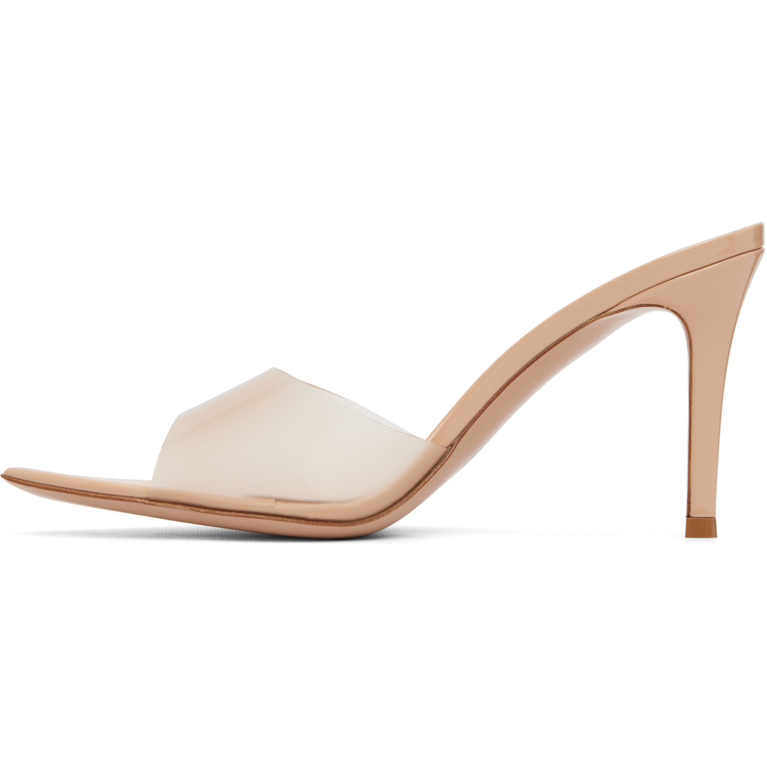  Gianvito Rossi Beige Elle 85 Heeled Sandals 
