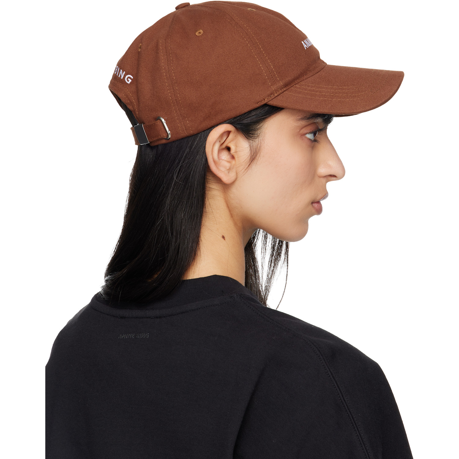  Anine Bing Brown Jeremy Baseball Cap 