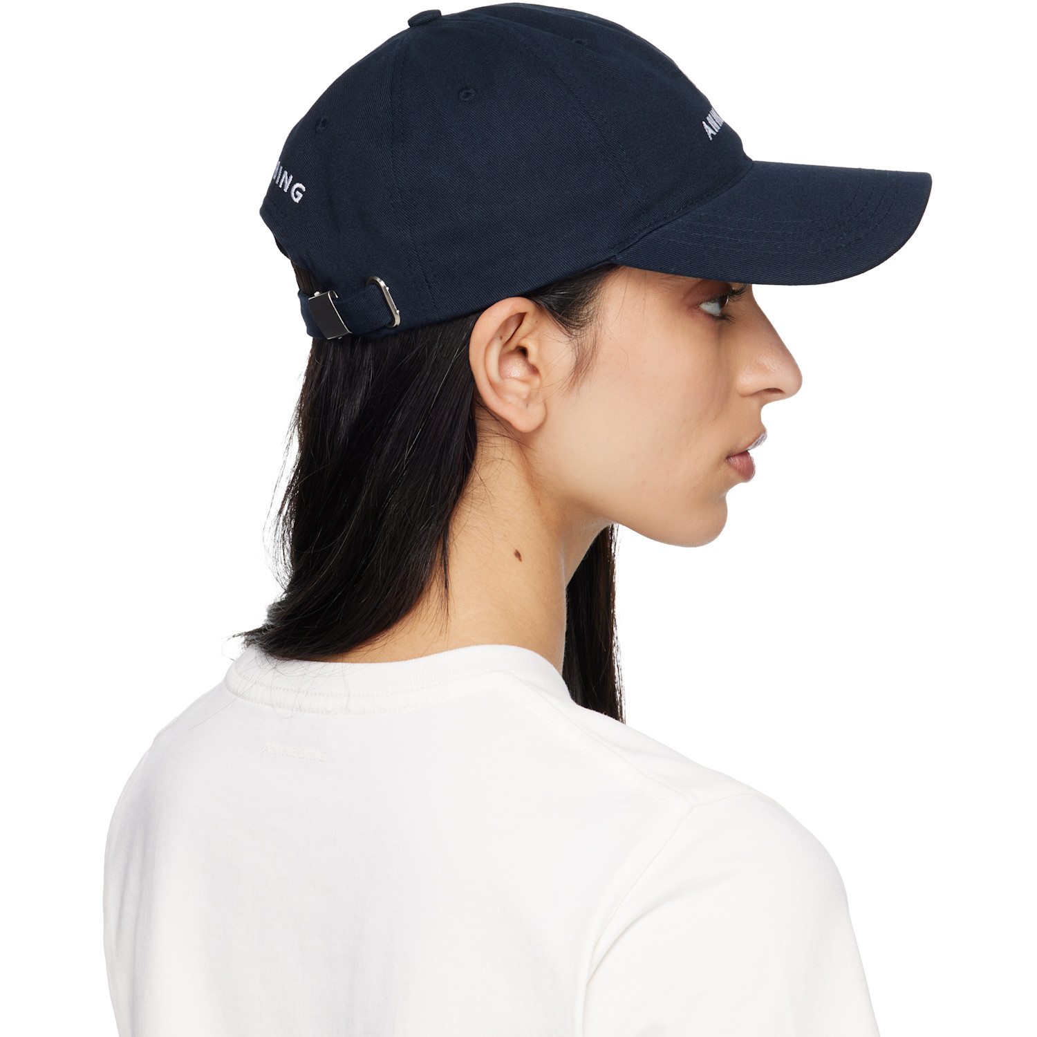  Anine Bing Navy Jeremy Baseball Cap 