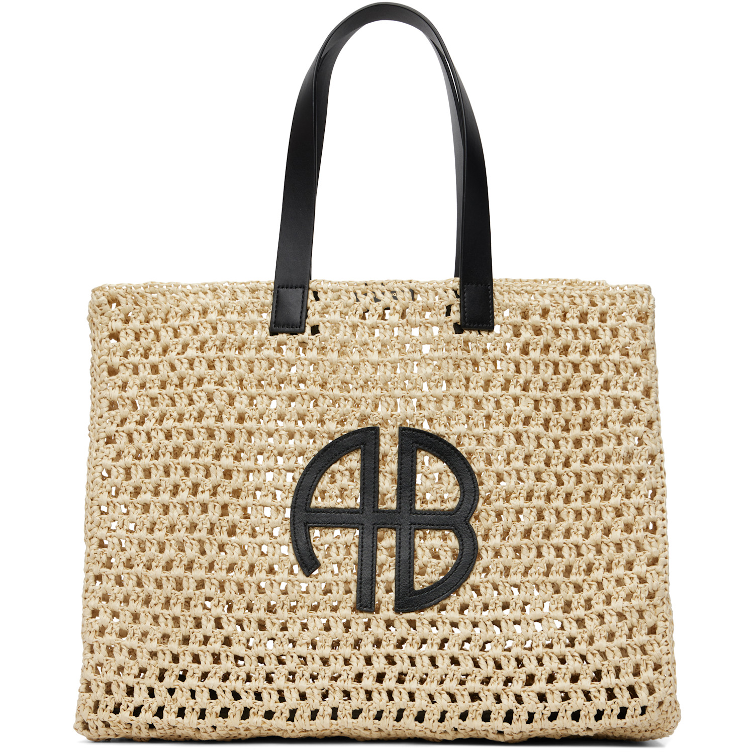 ANINE BING Beige Large Rio Tote