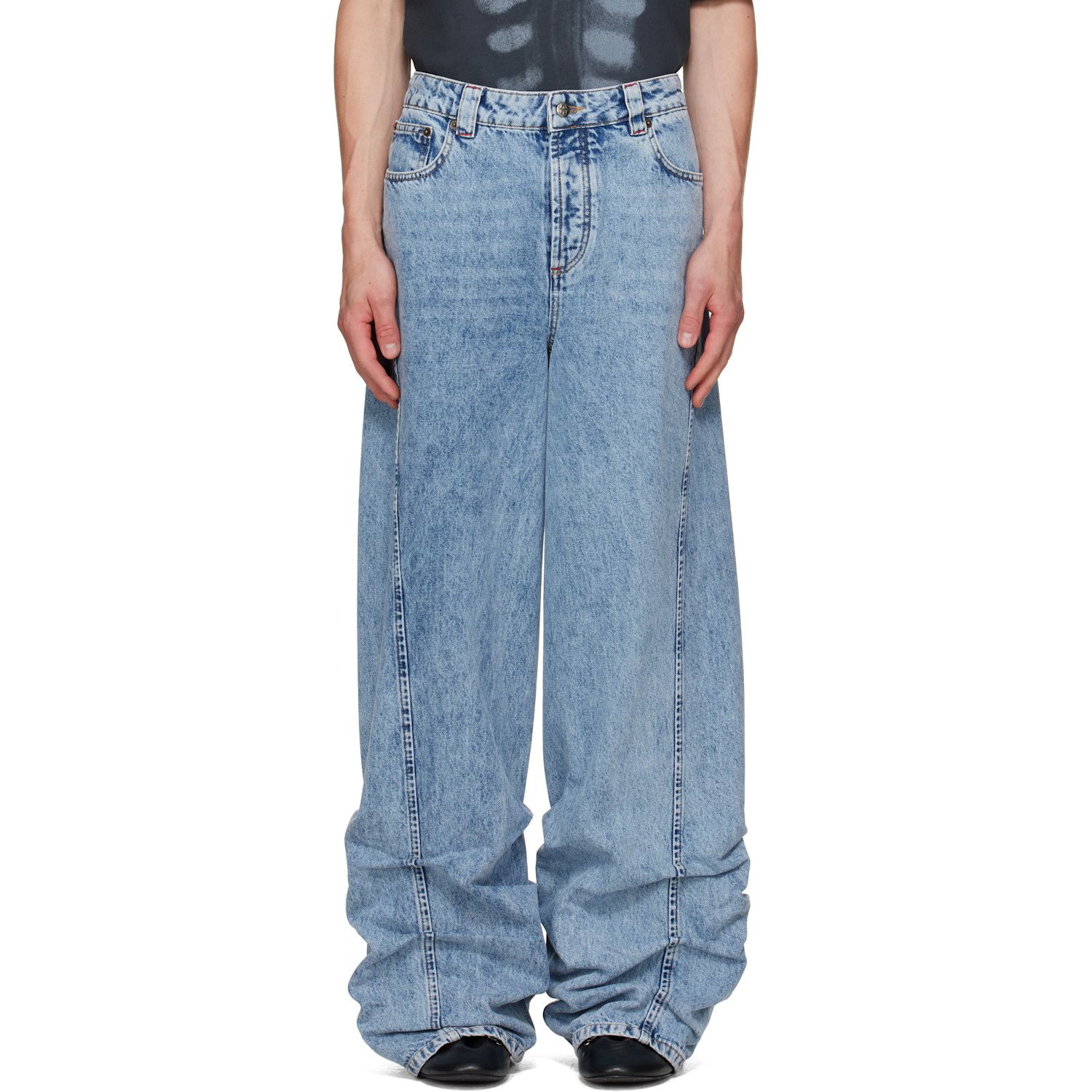 Avavav Blue Jessie Pleated Jeans